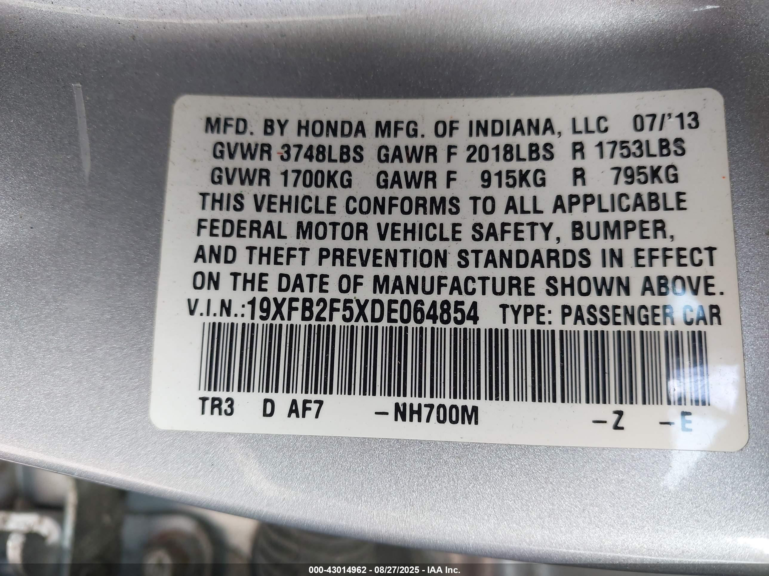 HONDA CIVIC image 9