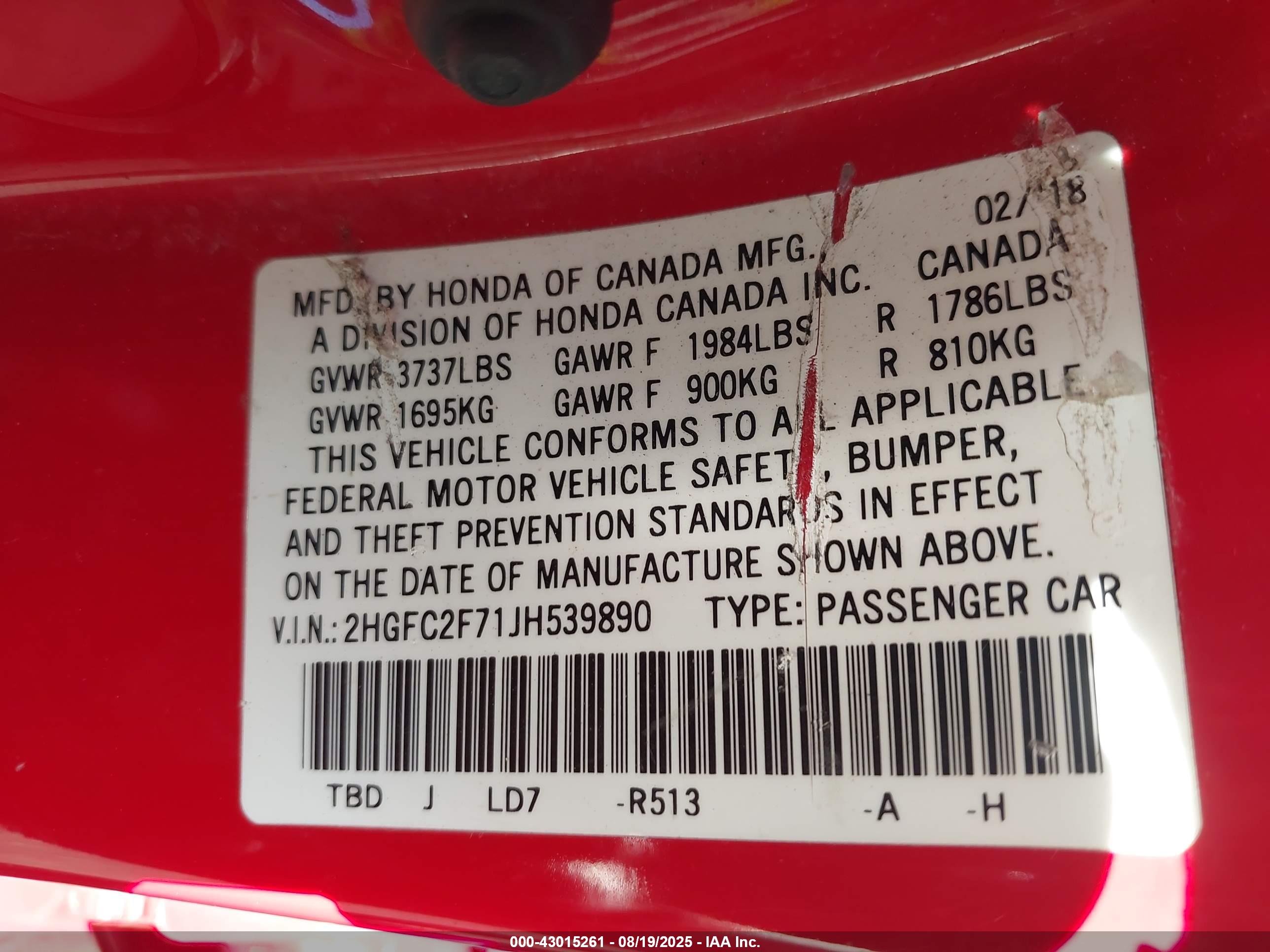 HONDA CIVIC image 9