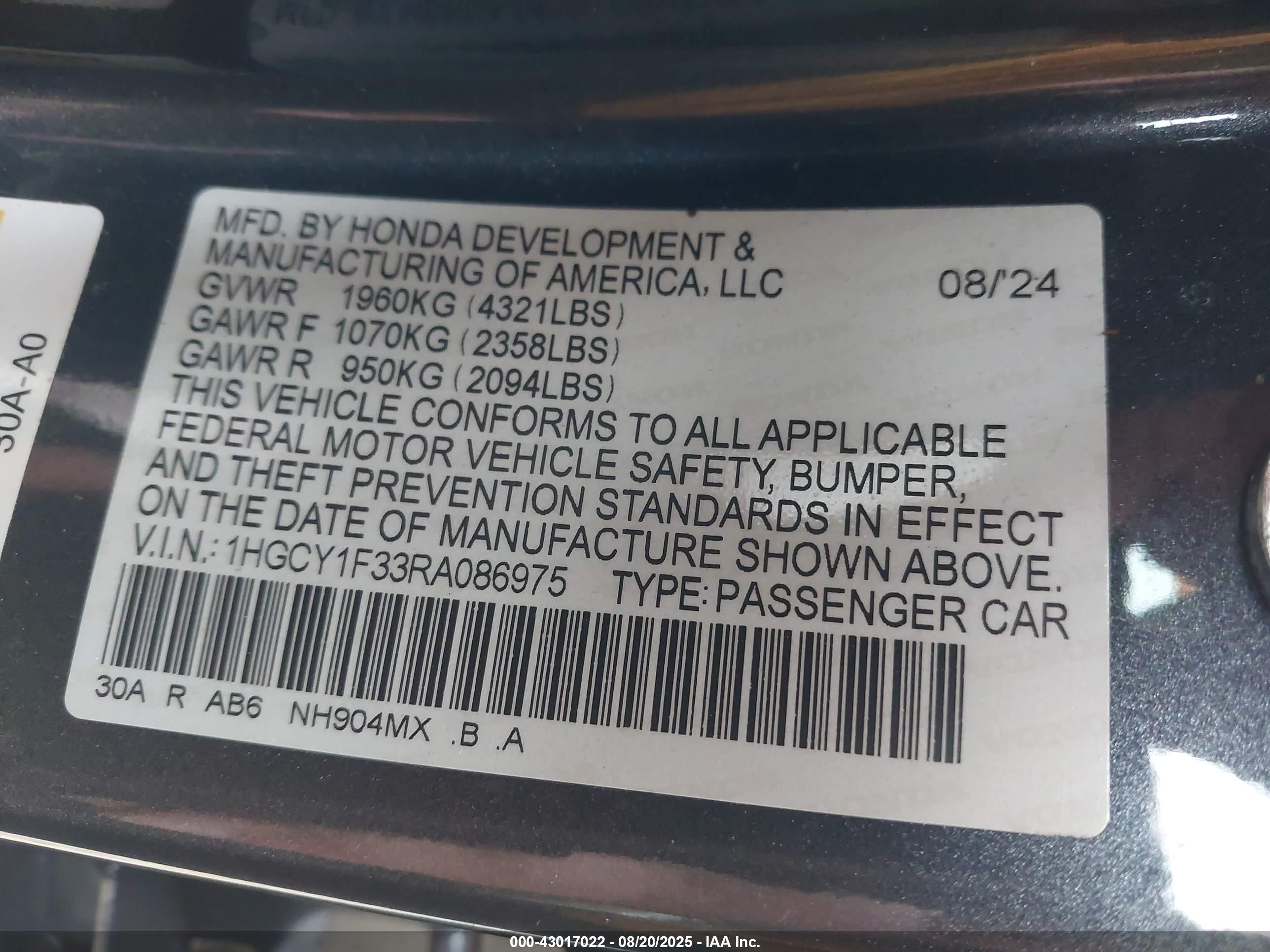HONDA ACCORD image 9