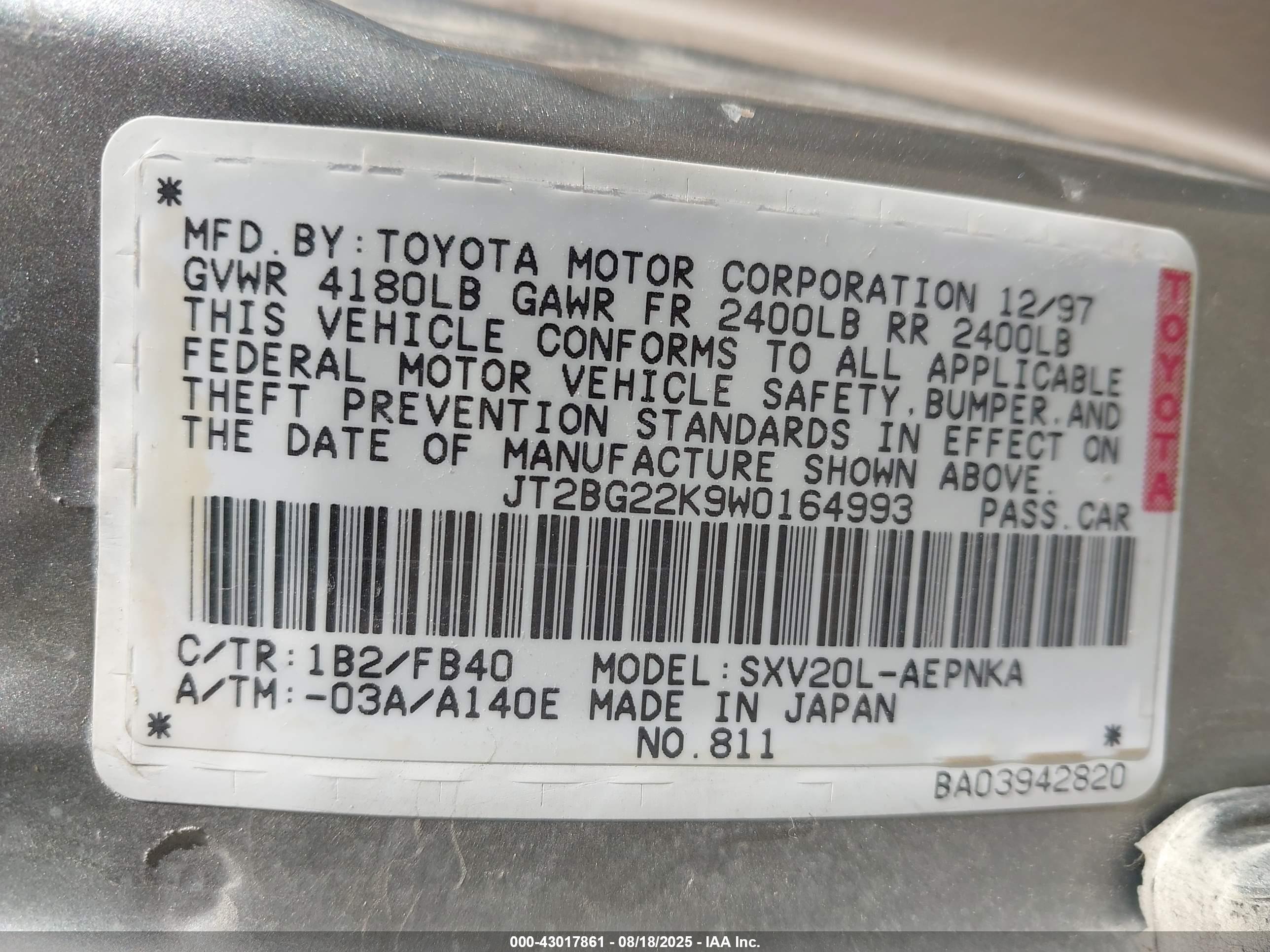 TOYOTA CAMRY image 9