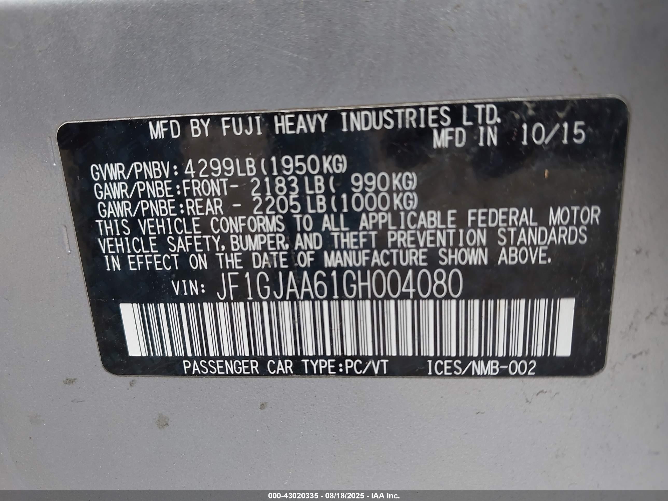 SUBARU IMPREZA image 9