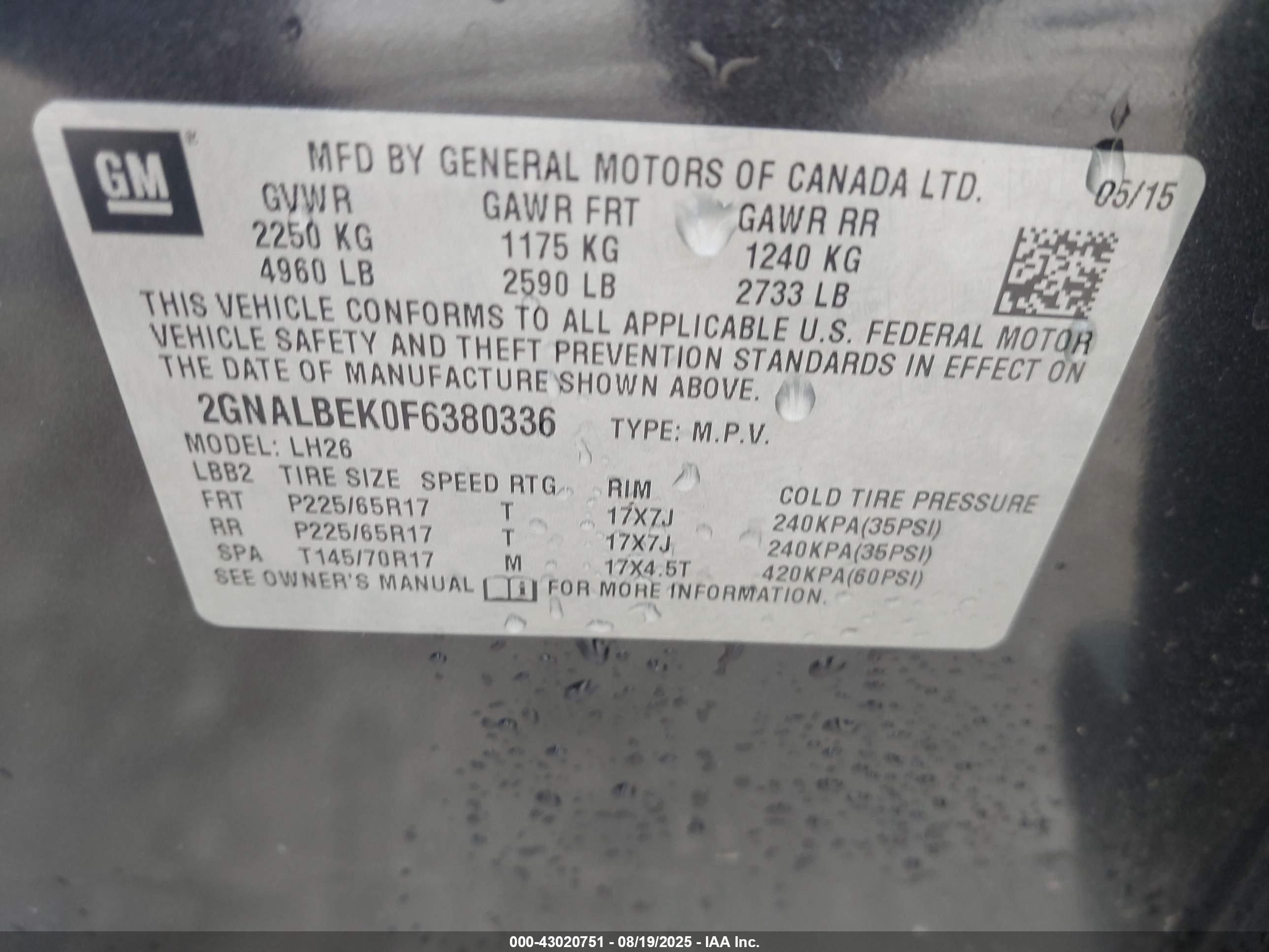 CHEVROLET EQUINOX image 9