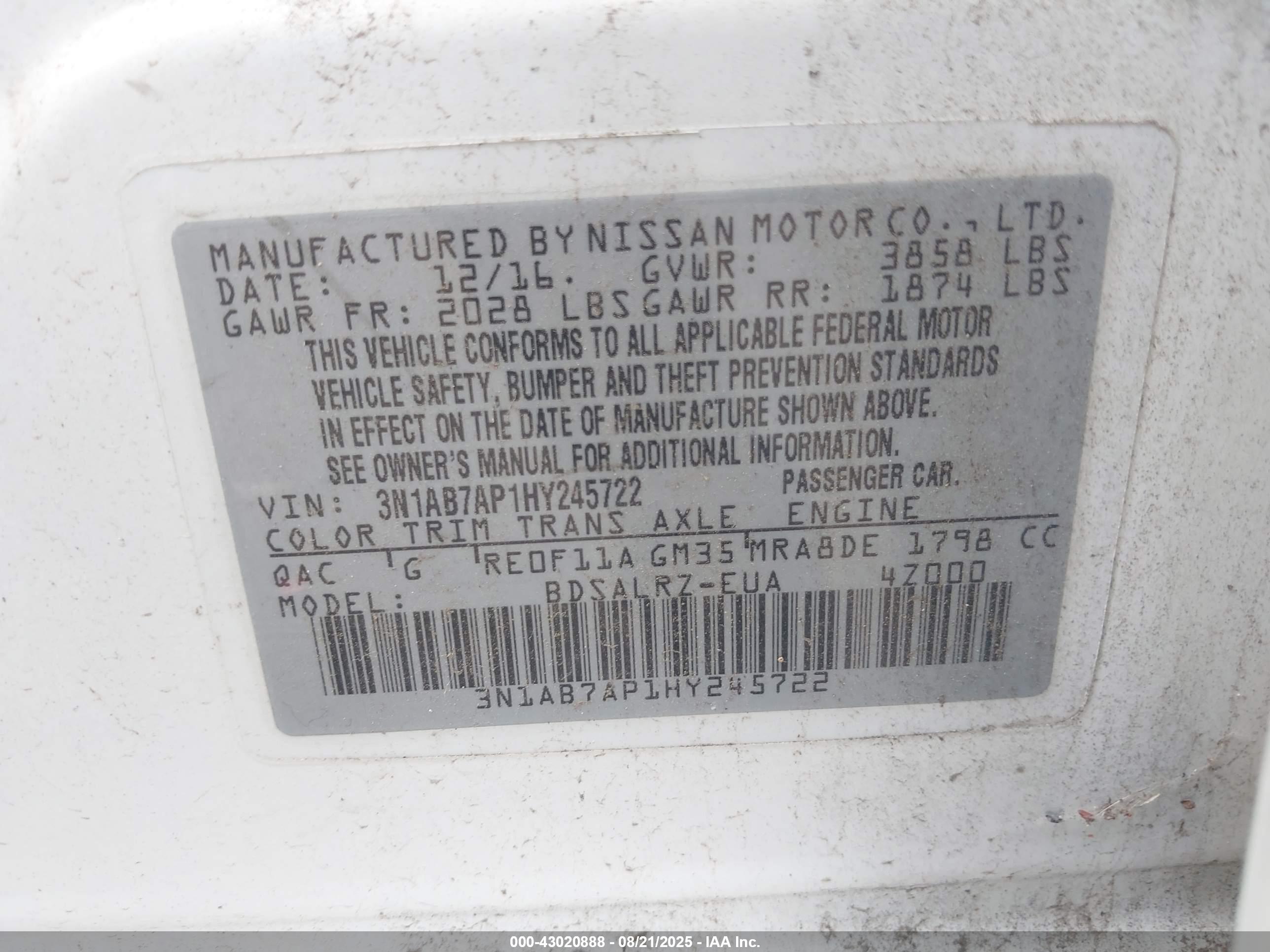 NISSAN SENTRA image 9