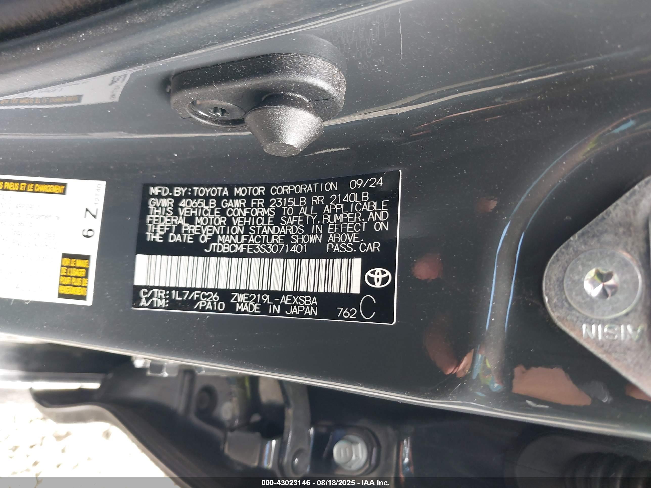 TOYOTA COROLLA image 9