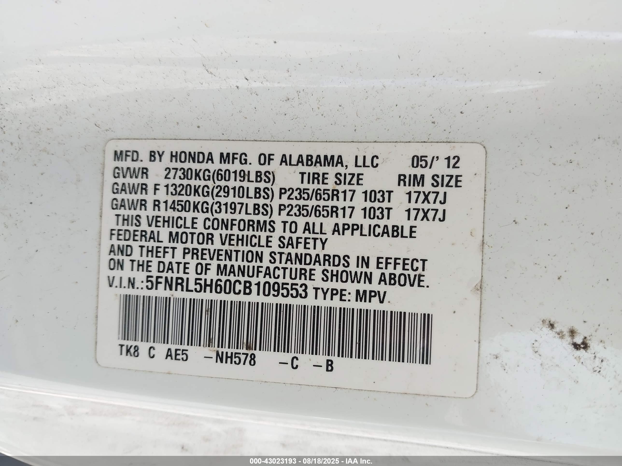 HONDA ODYSSEY image 9