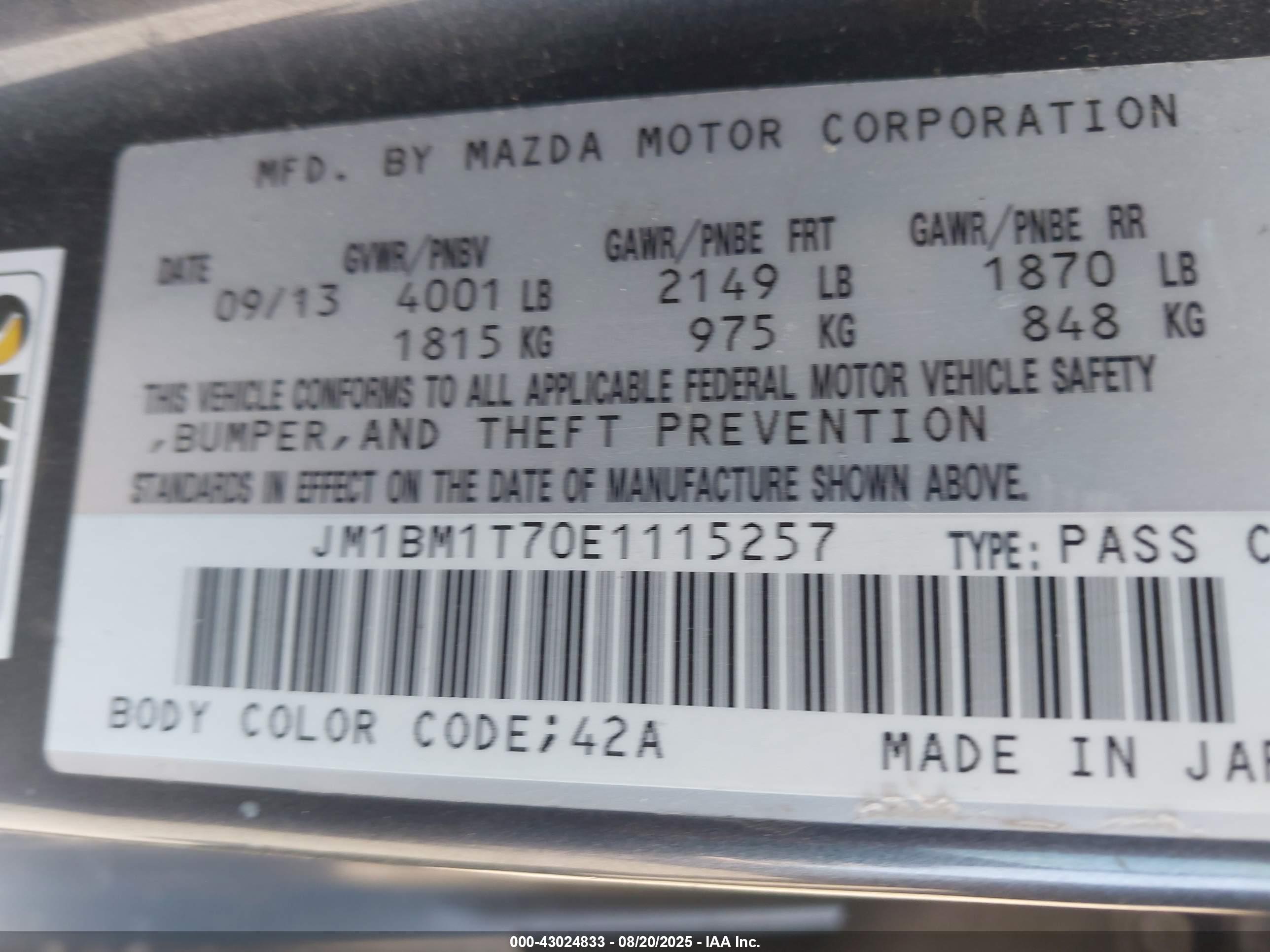 MAZDA MAZDA3 image 9