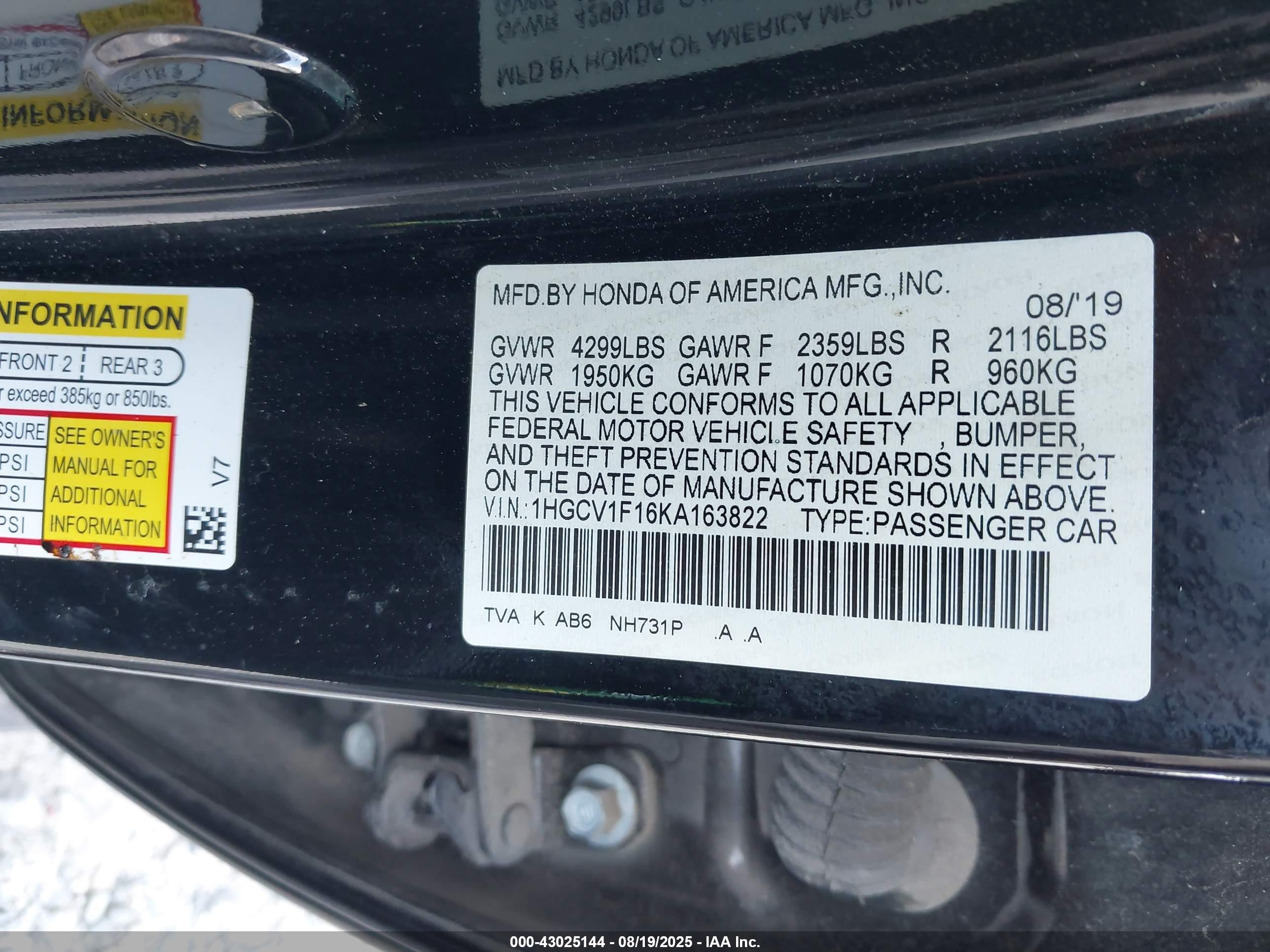 HONDA ACCORD image 9