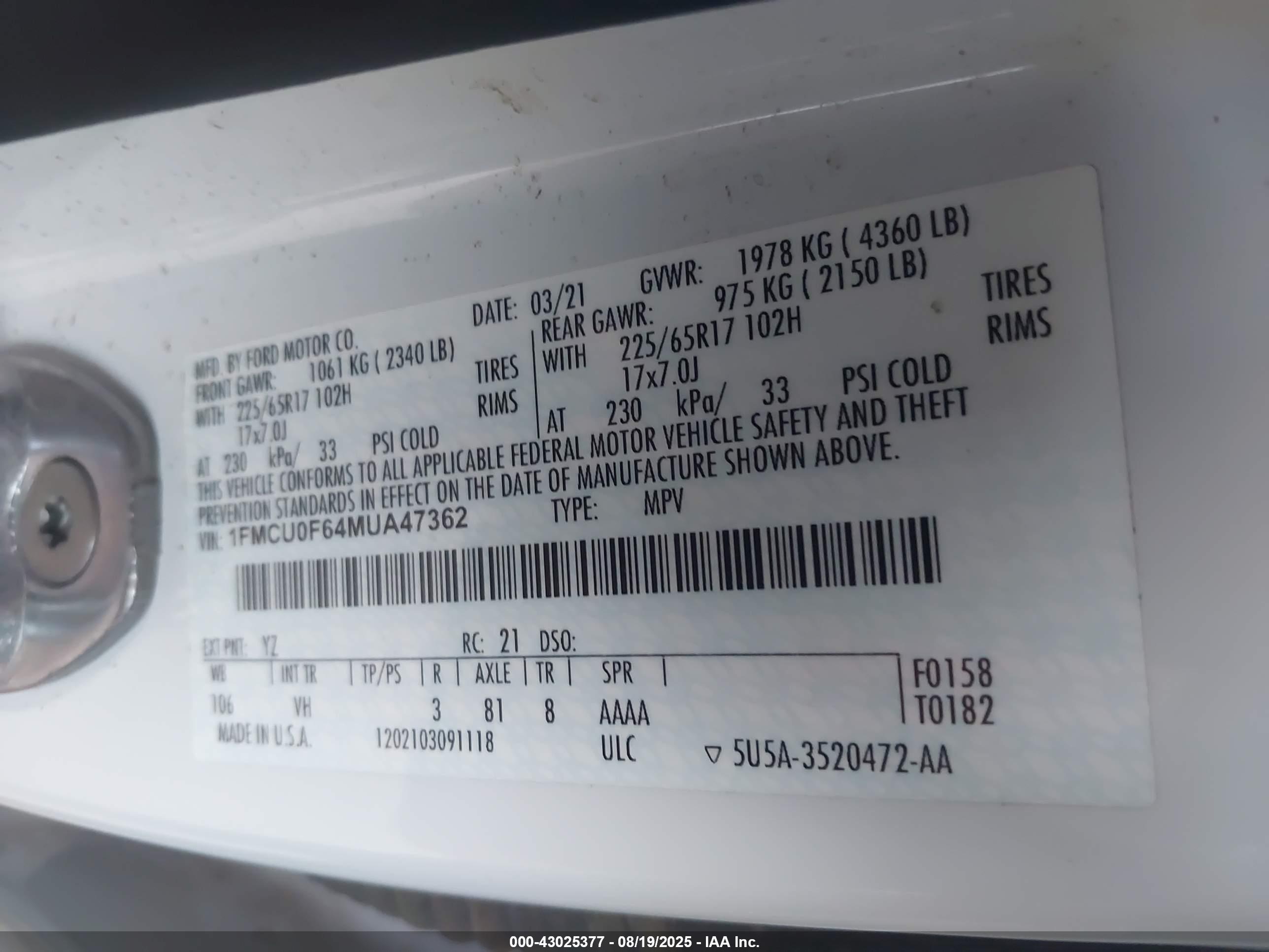 FORD ESCAPE image 9