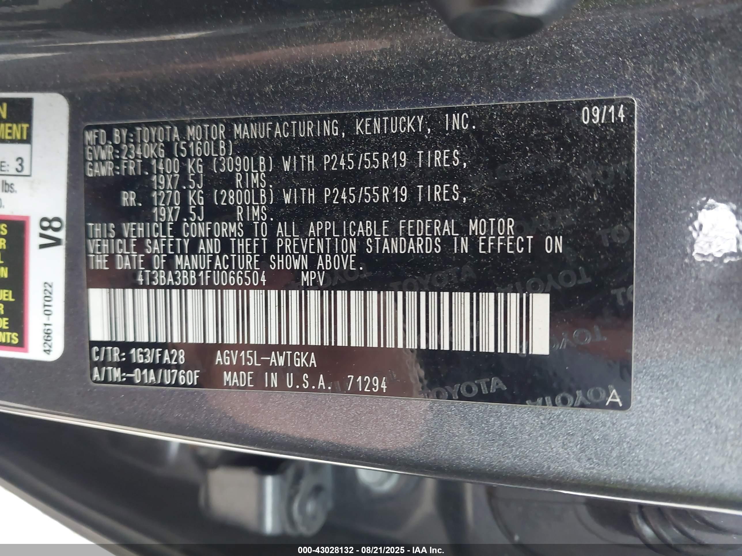 TOYOTA VENZA image 9