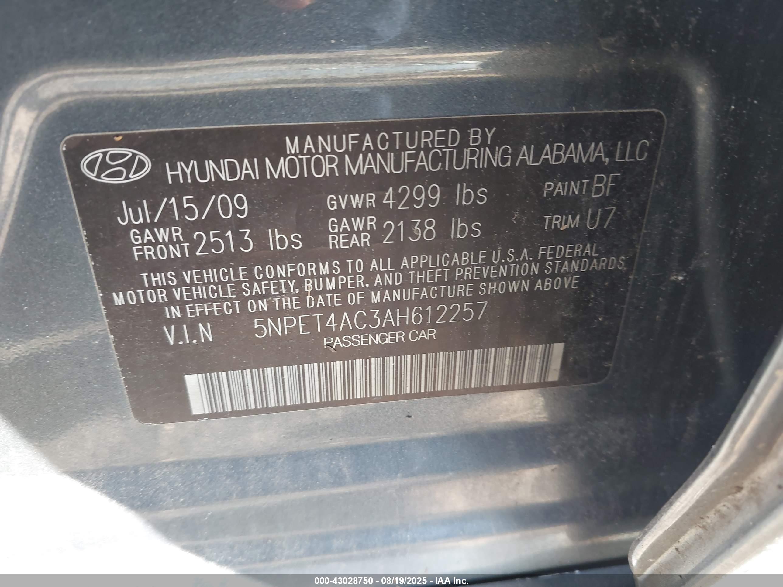 HYUNDAI SONATA image 9