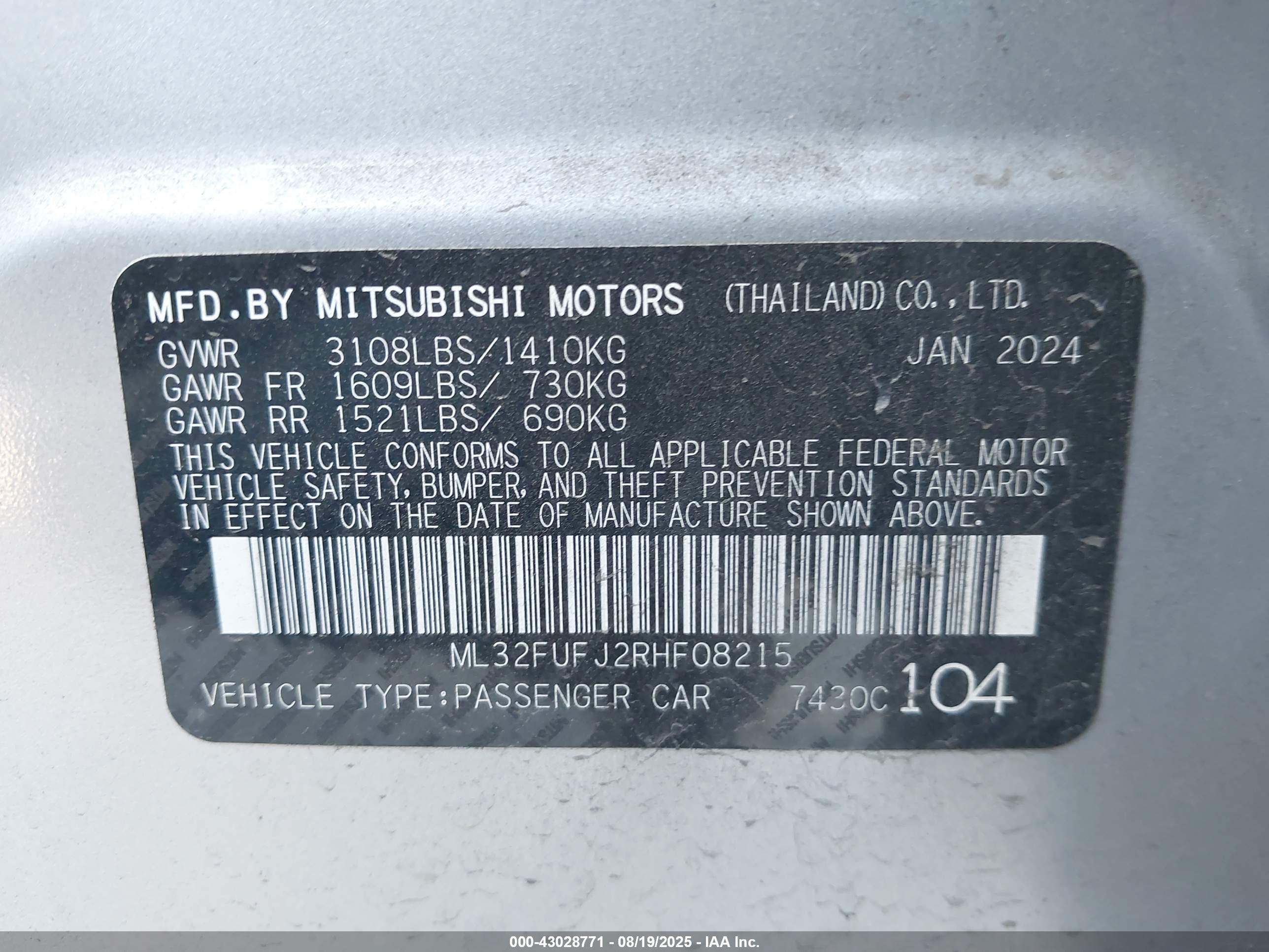 MITSUBISHI MIRAGE image 9