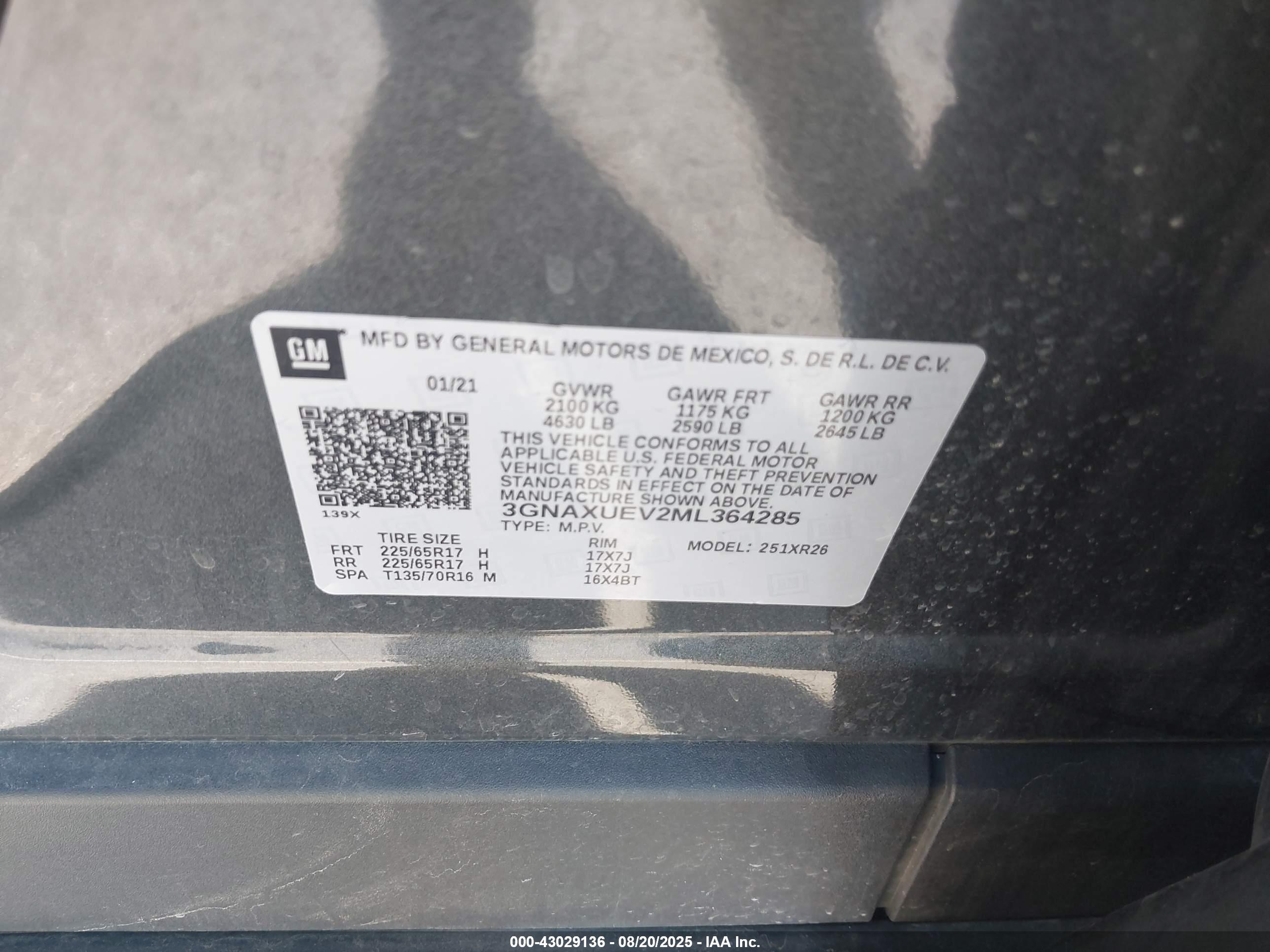 CHEVROLET EQUINOX image 9