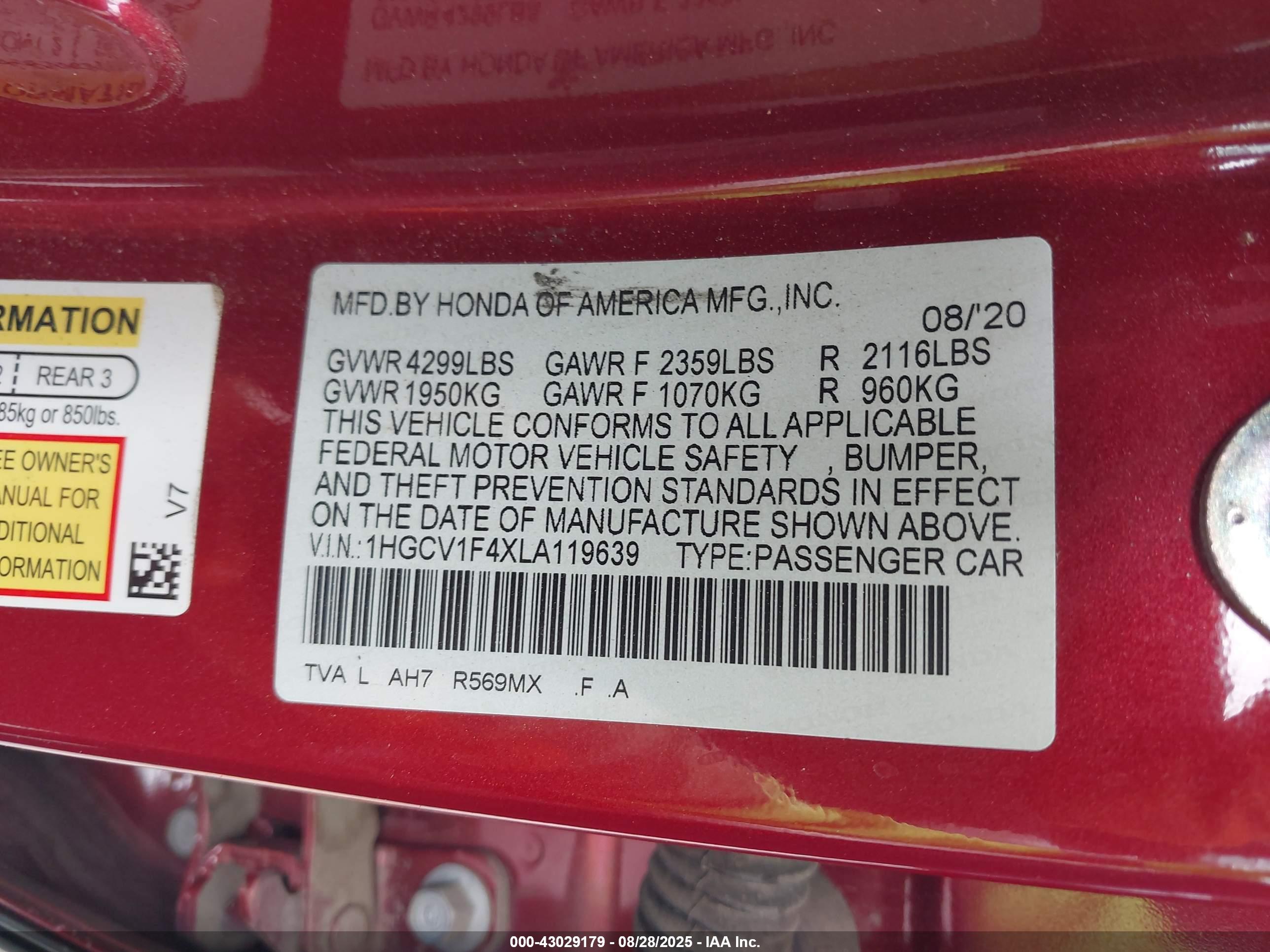 HONDA ACCORD image 9