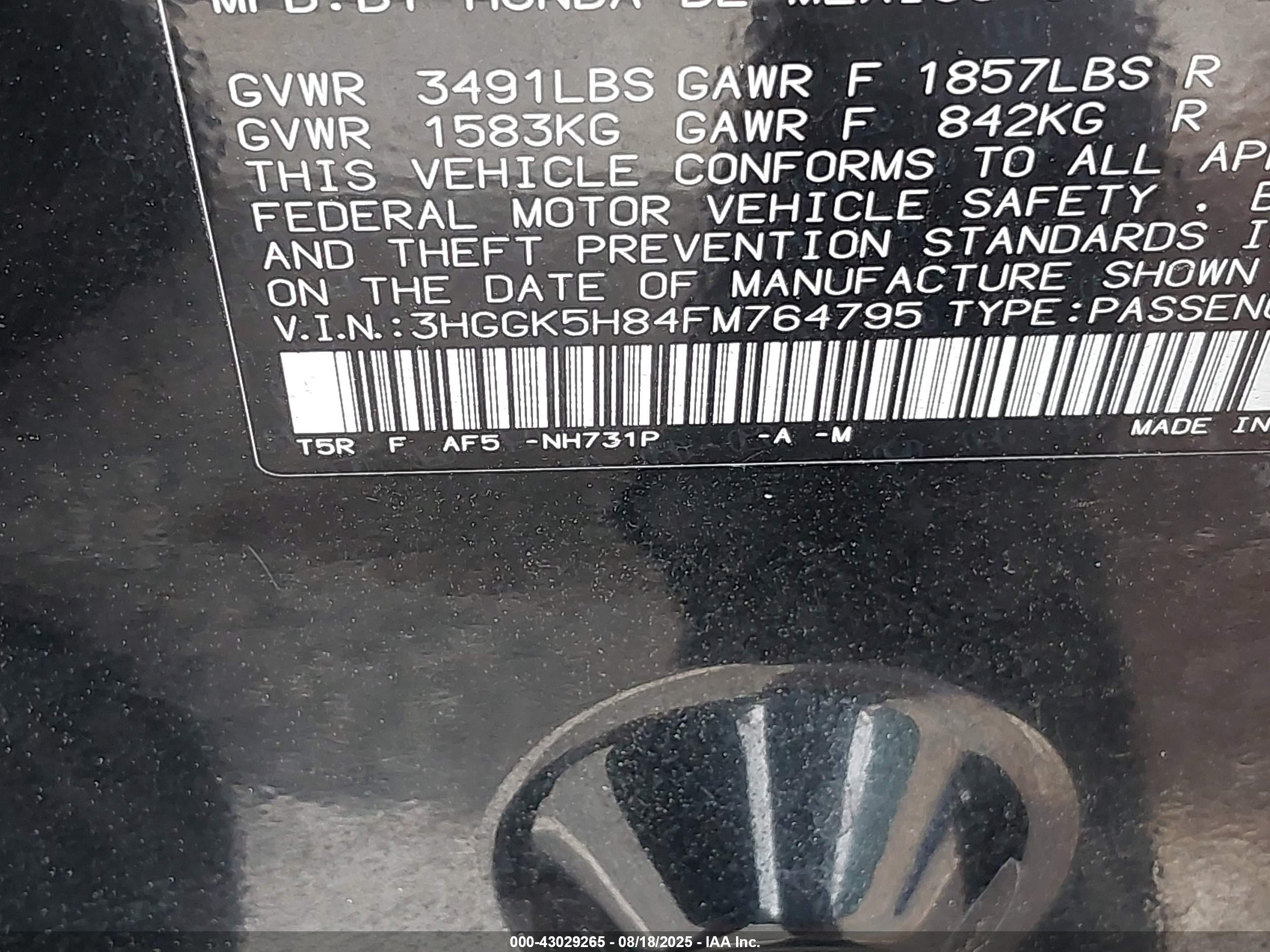 HONDA FIT image 9