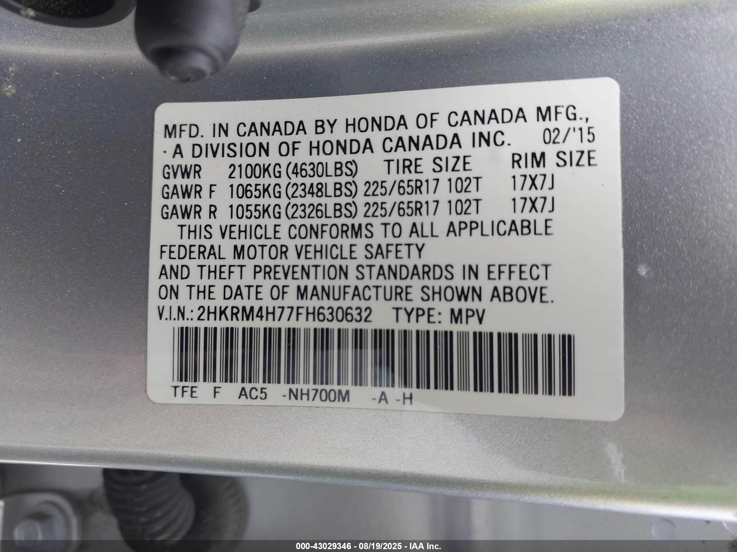 HONDA CR-V image 9