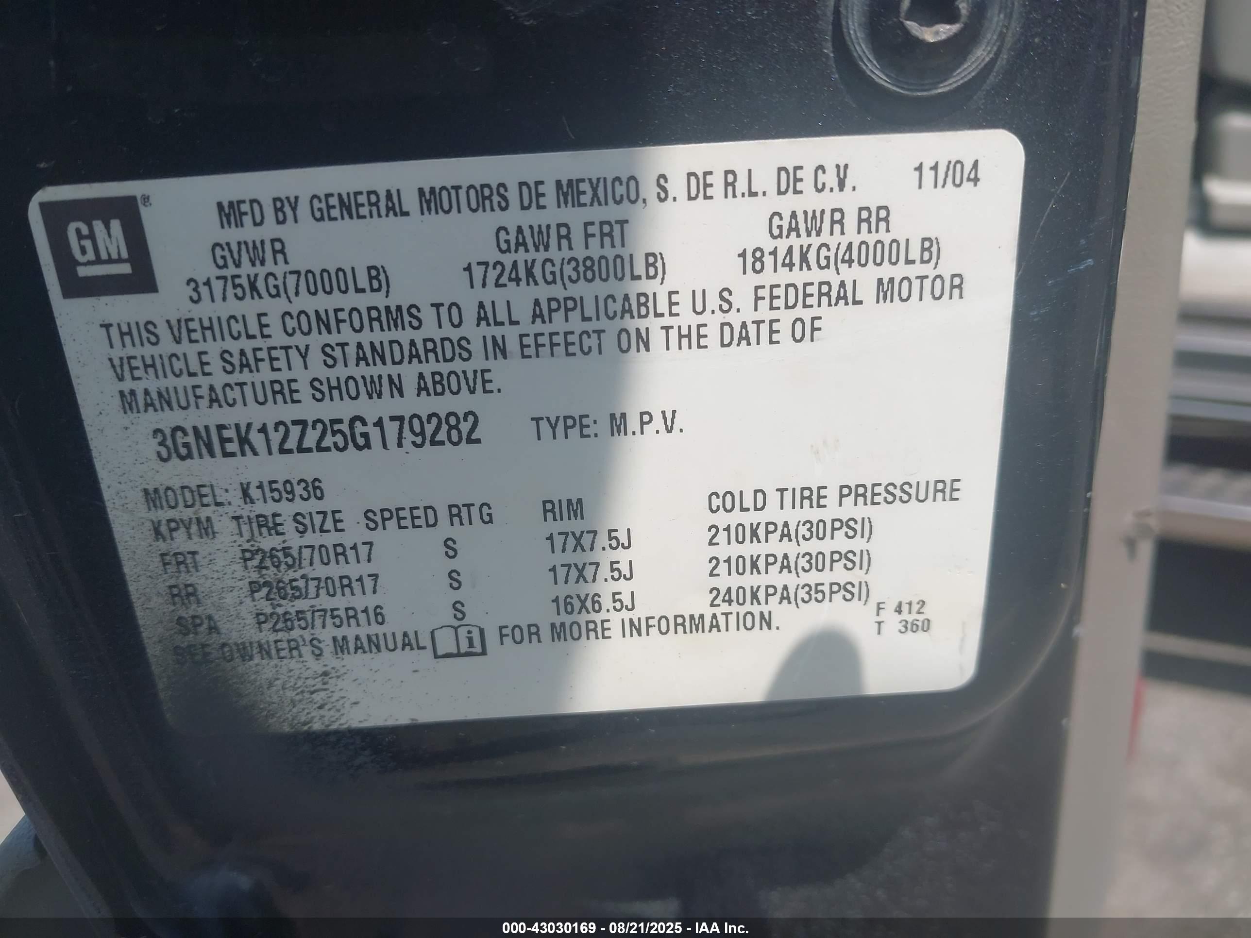 CHEVROLET AVALANCHE image 9