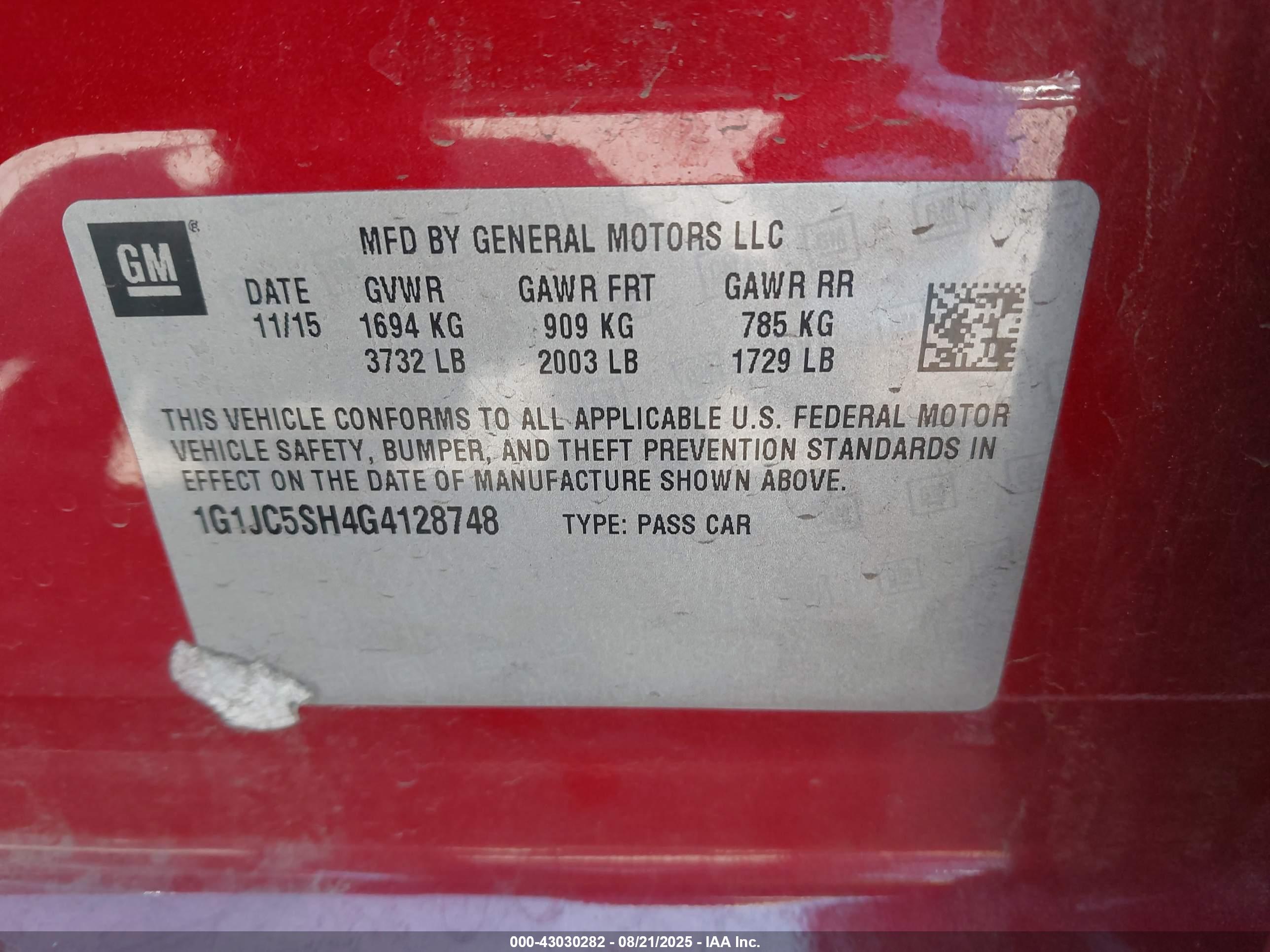 CHEVROLET SONIC image 9