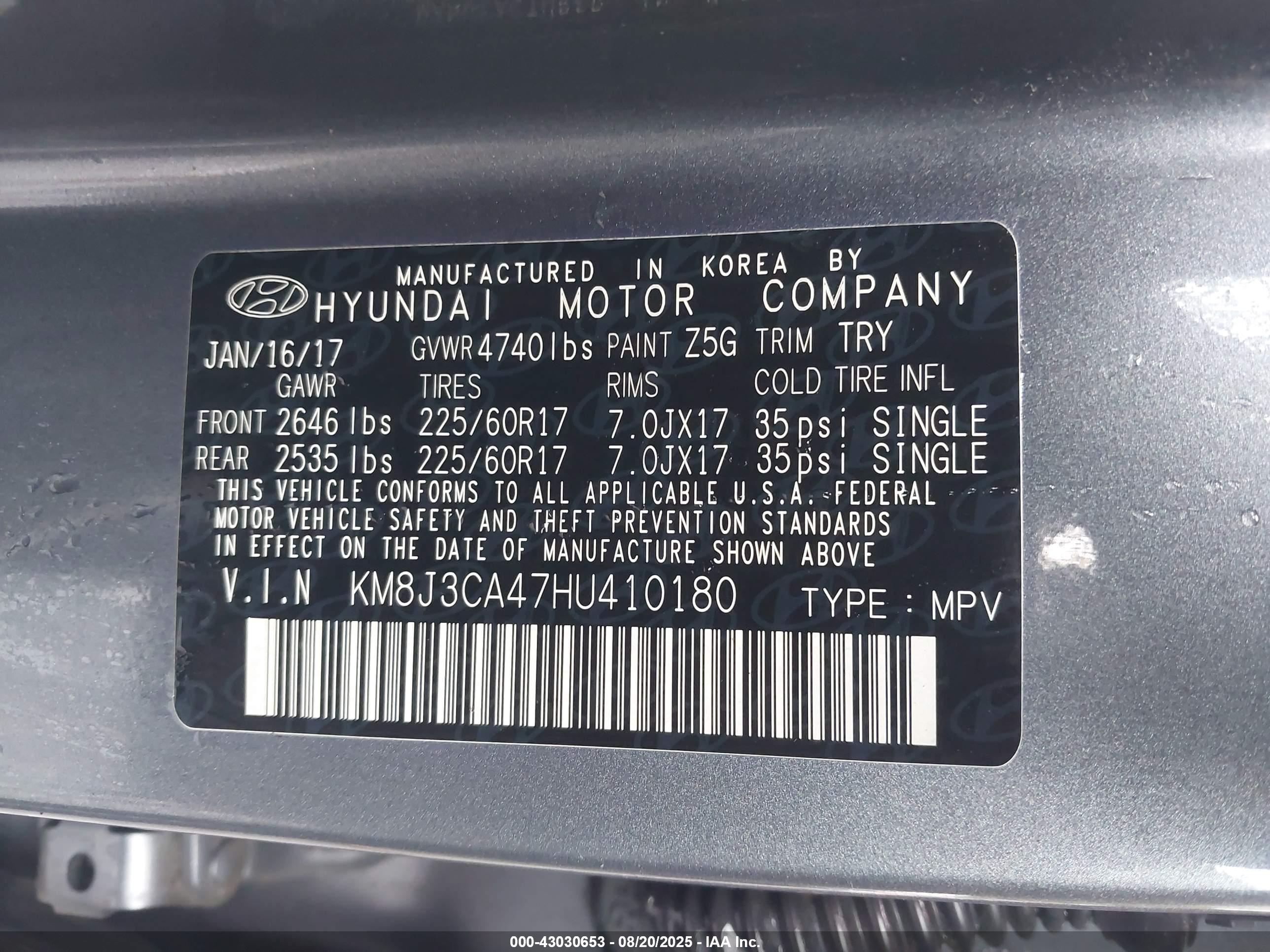 HYUNDAI TUCSON image 9