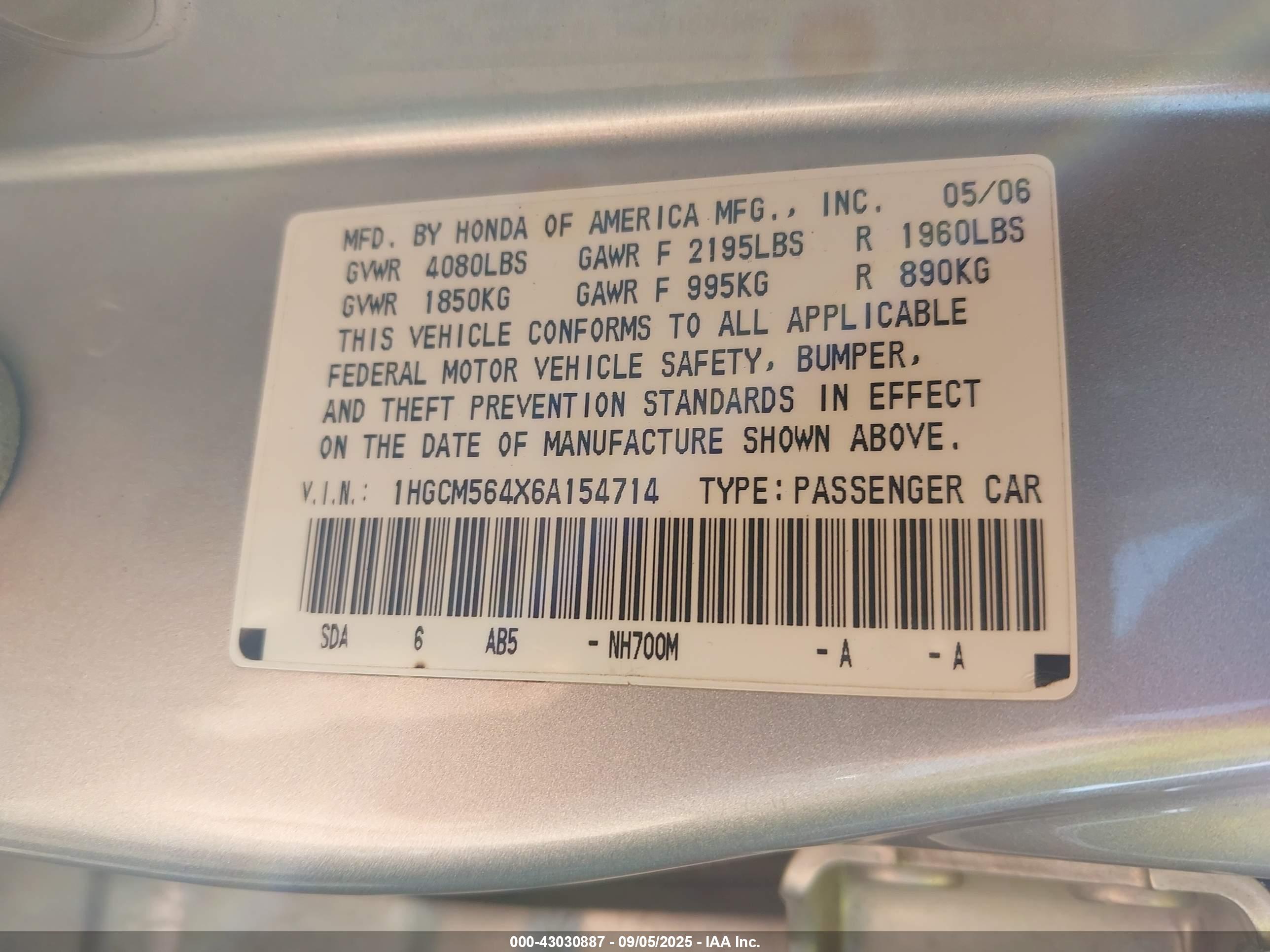 HONDA ACCORD image 9