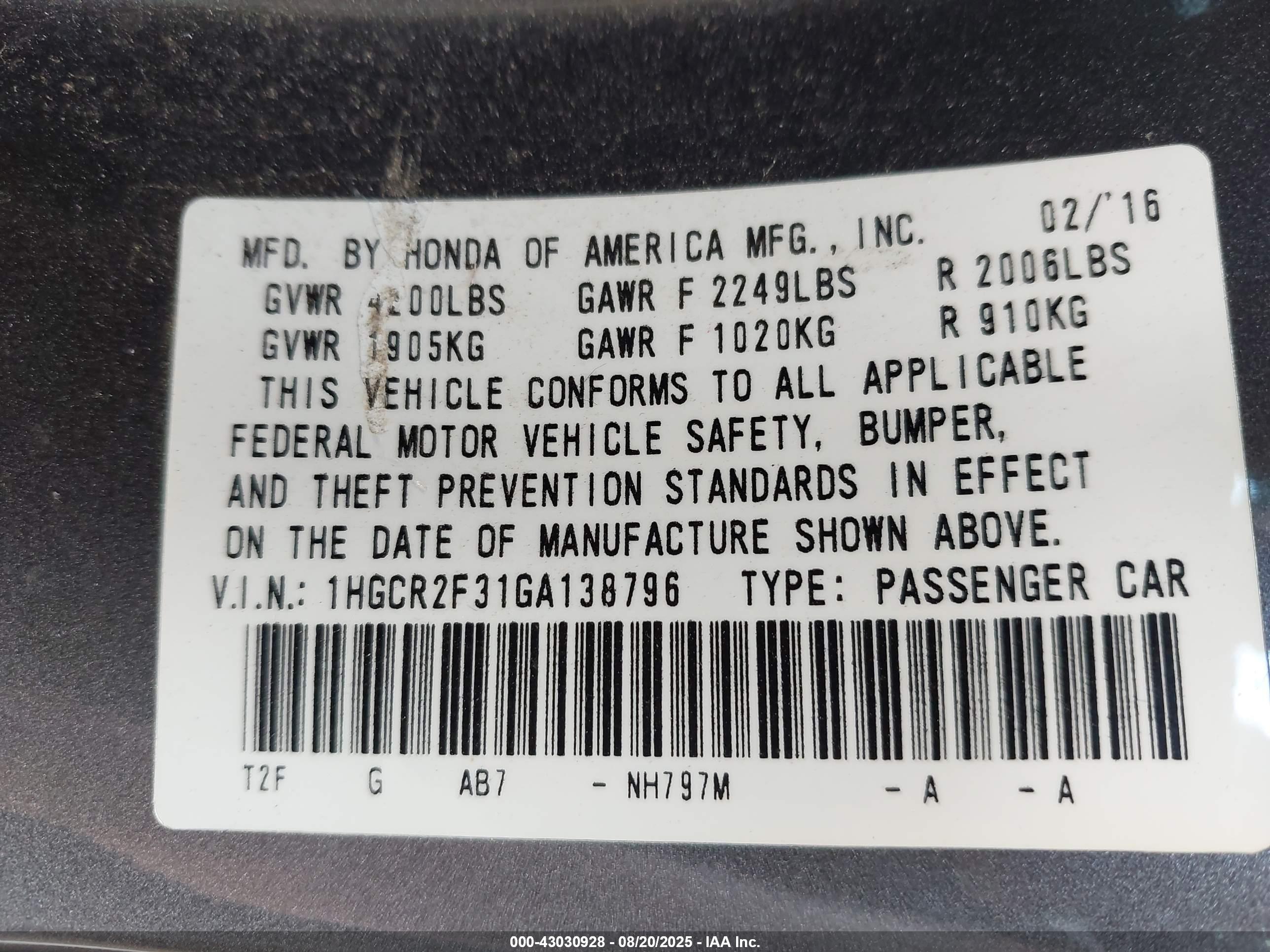 HONDA ACCORD image 9