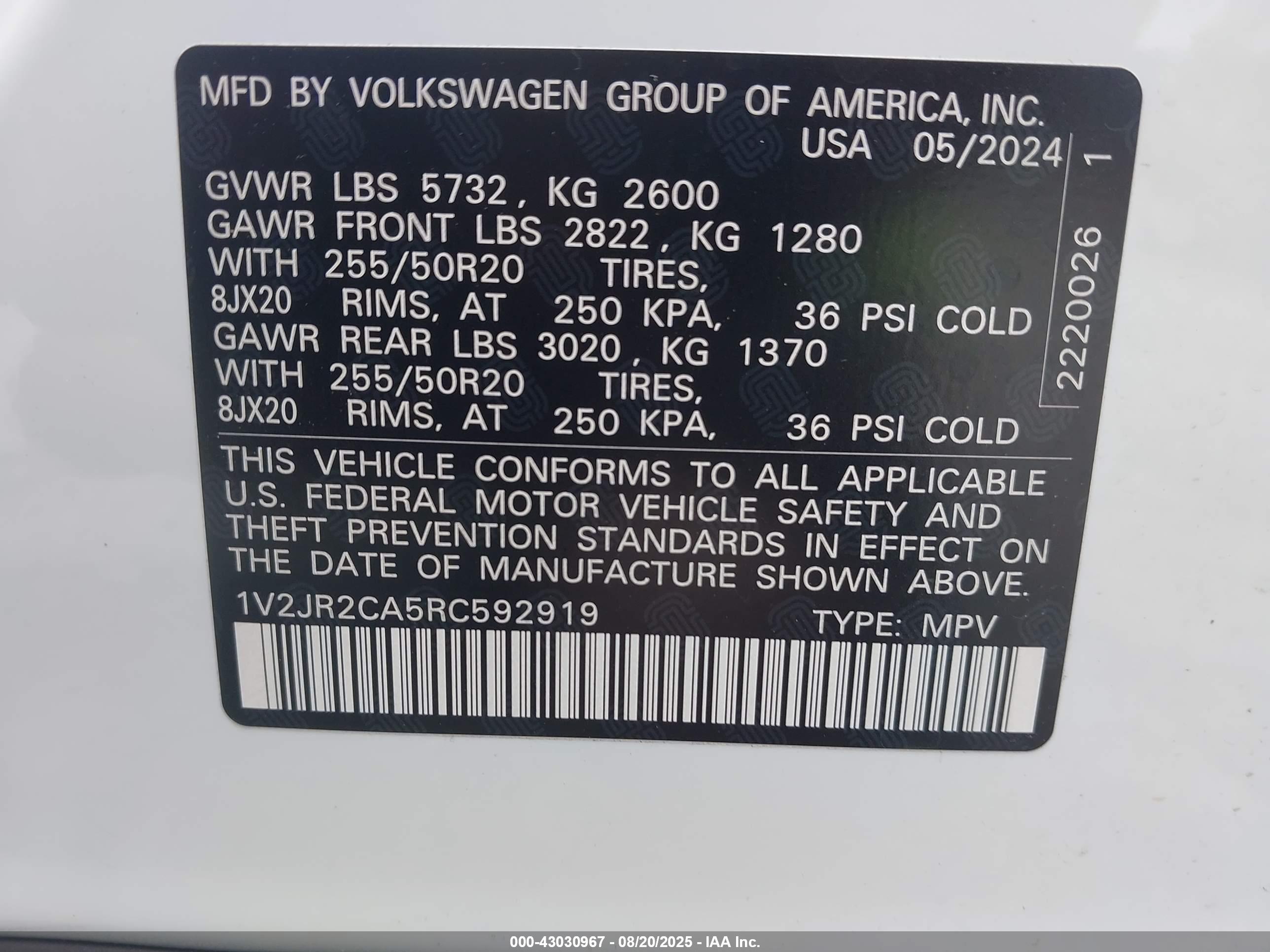 VOLKSWAGEN ATLAS image 9