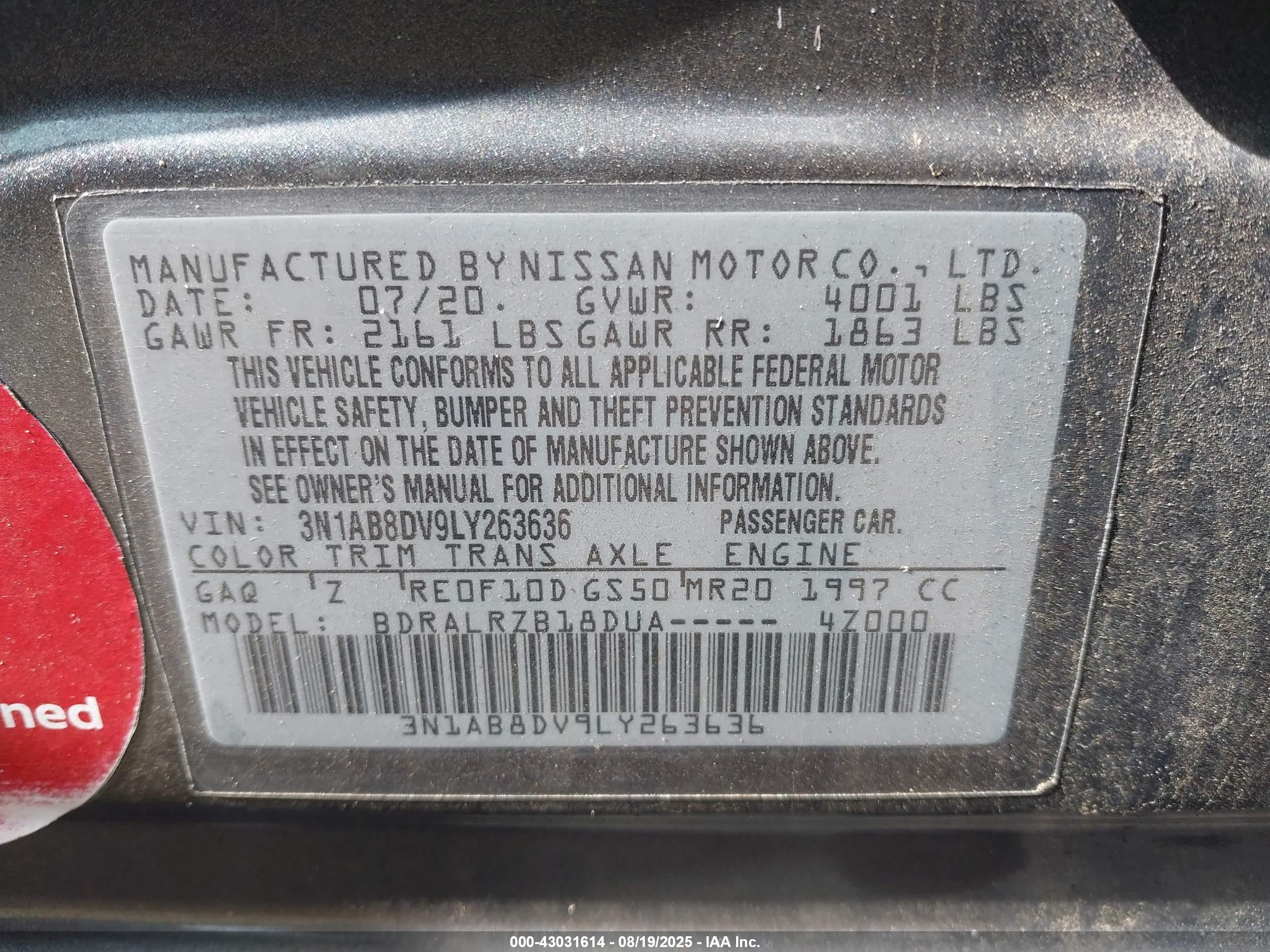NISSAN SENTRA image 9