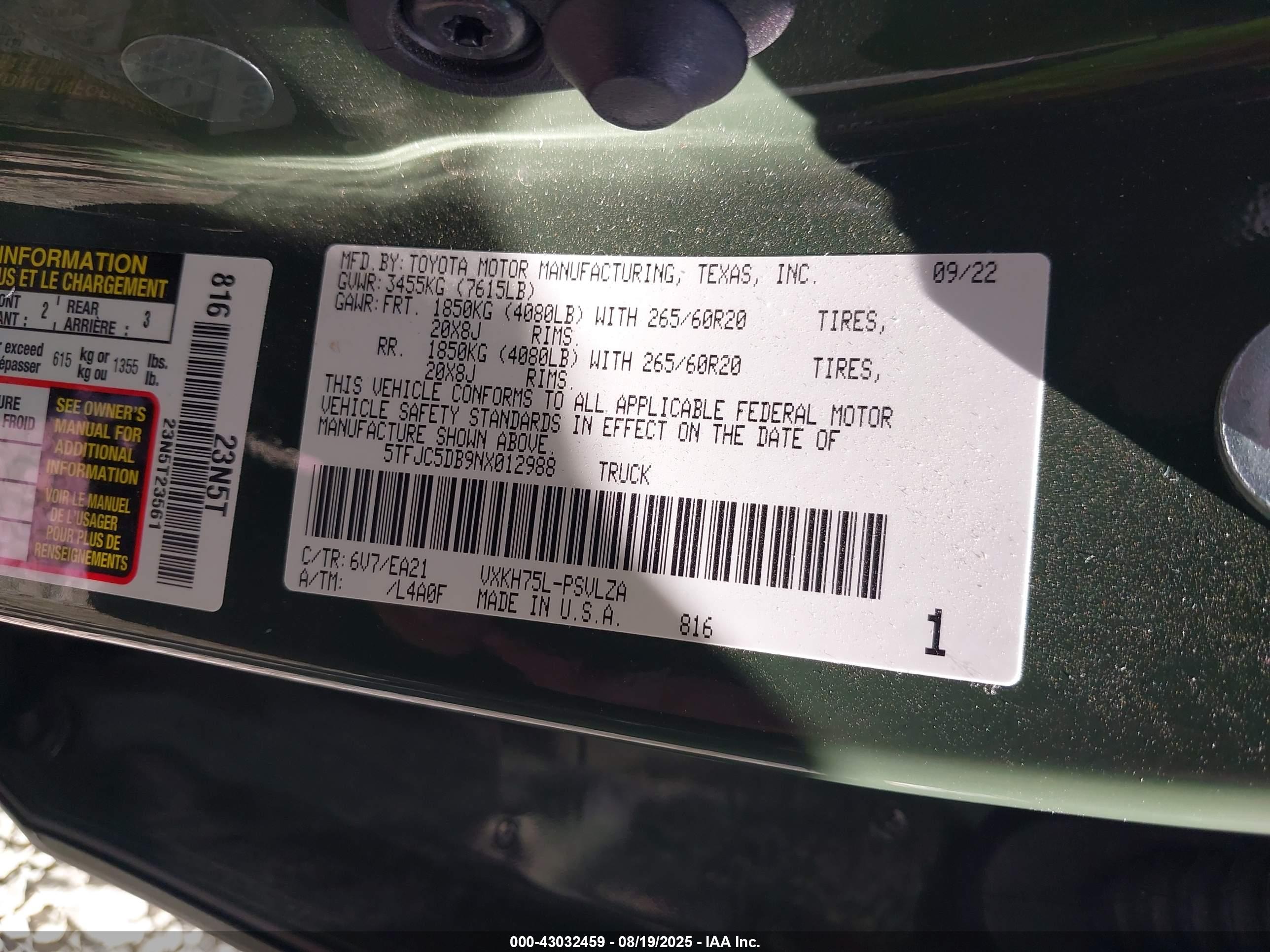 TOYOTA TUNDRA image 9