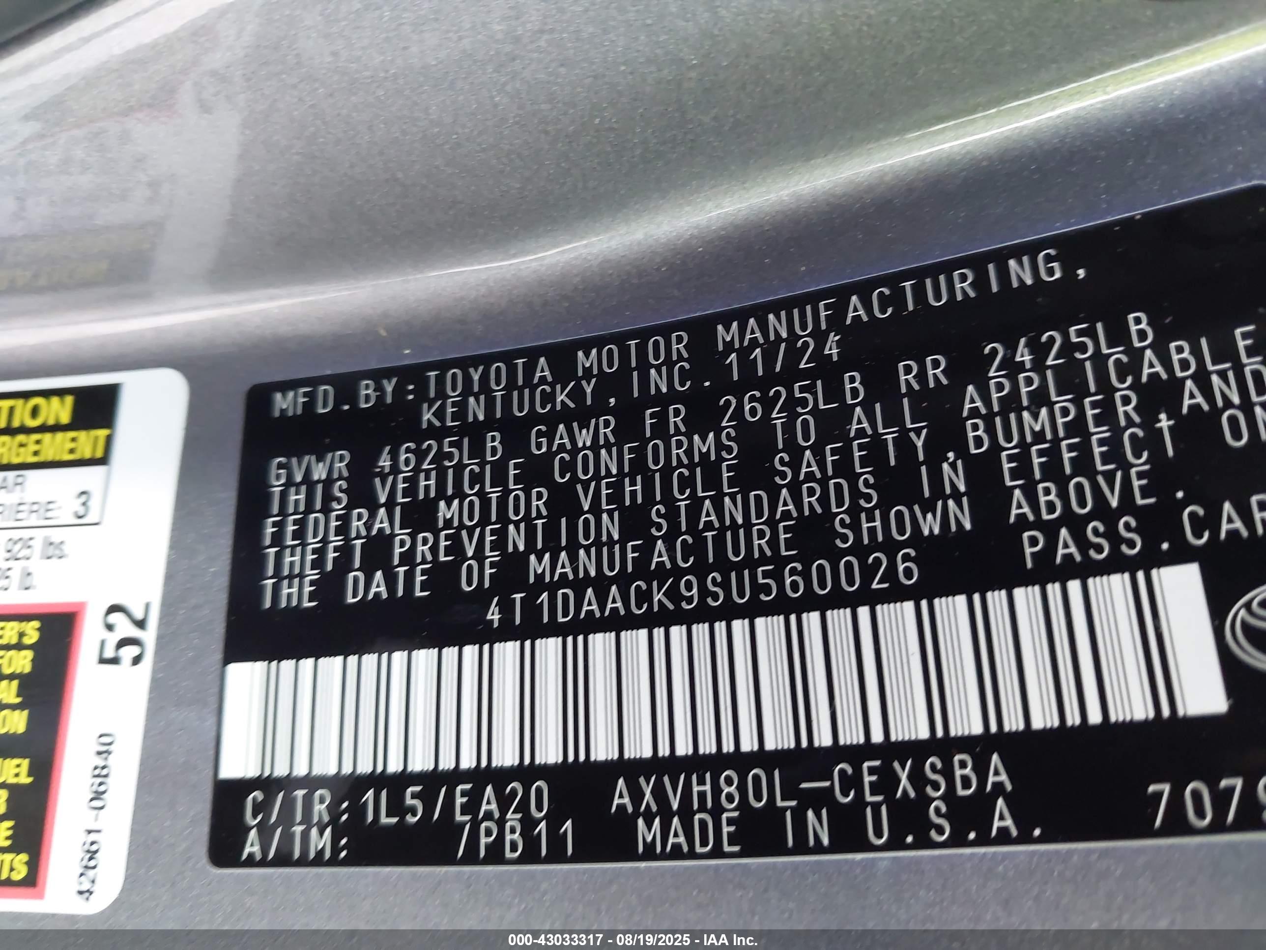 TOYOTA CAMRY image 9
