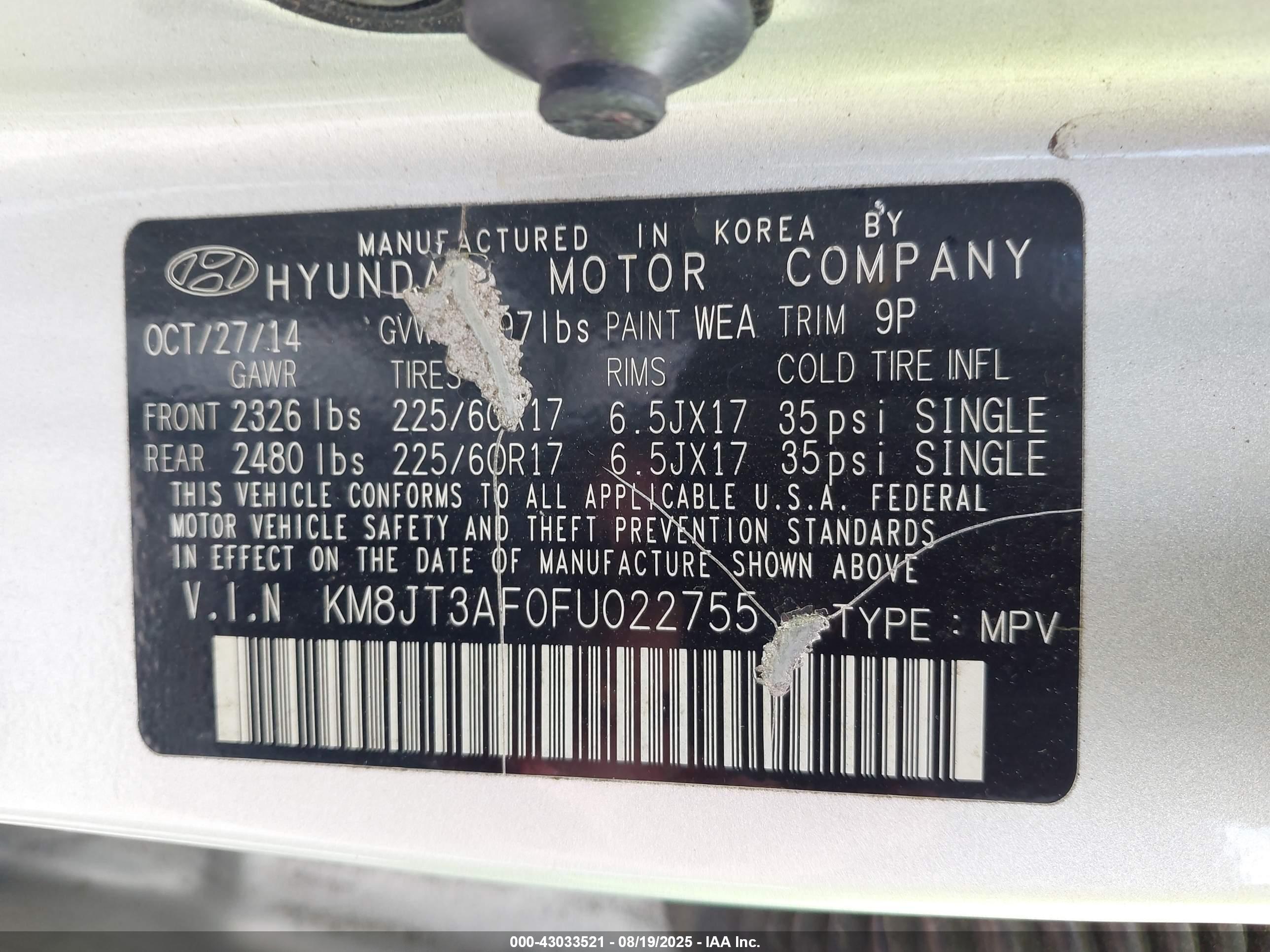 HYUNDAI TUCSON image 9