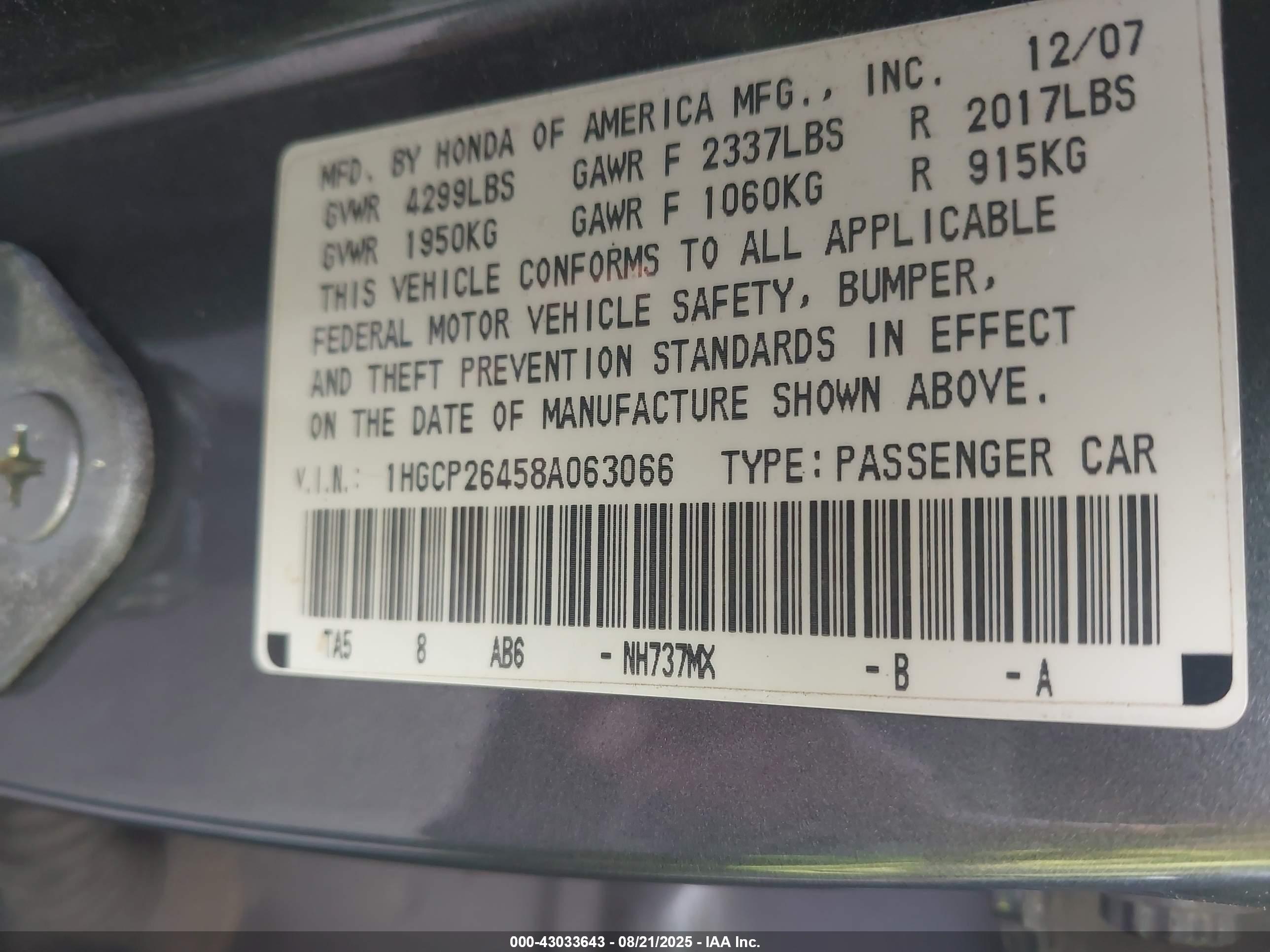 HONDA ACCORD image 9