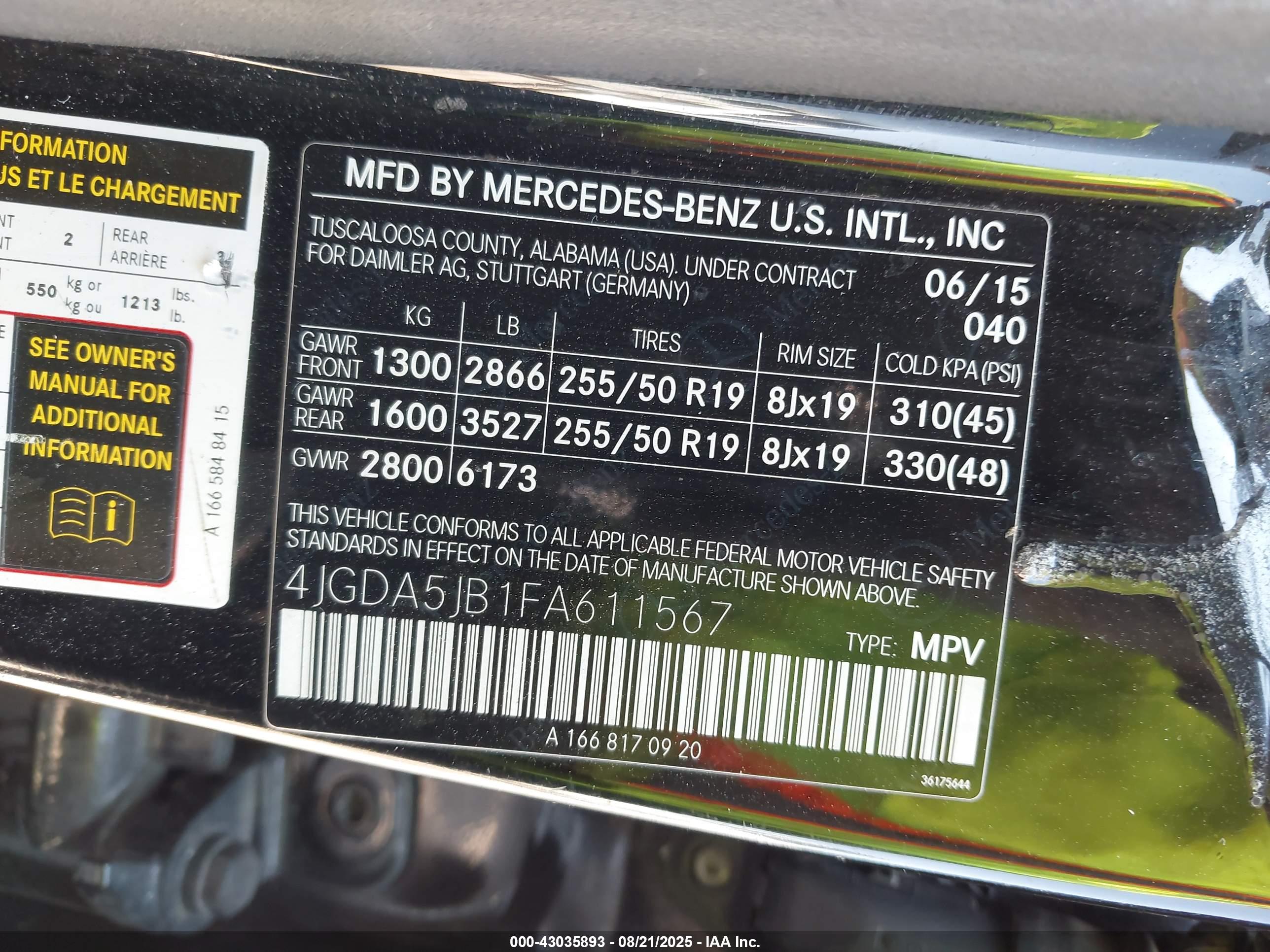 MERCEDES-BENZ ML image 9