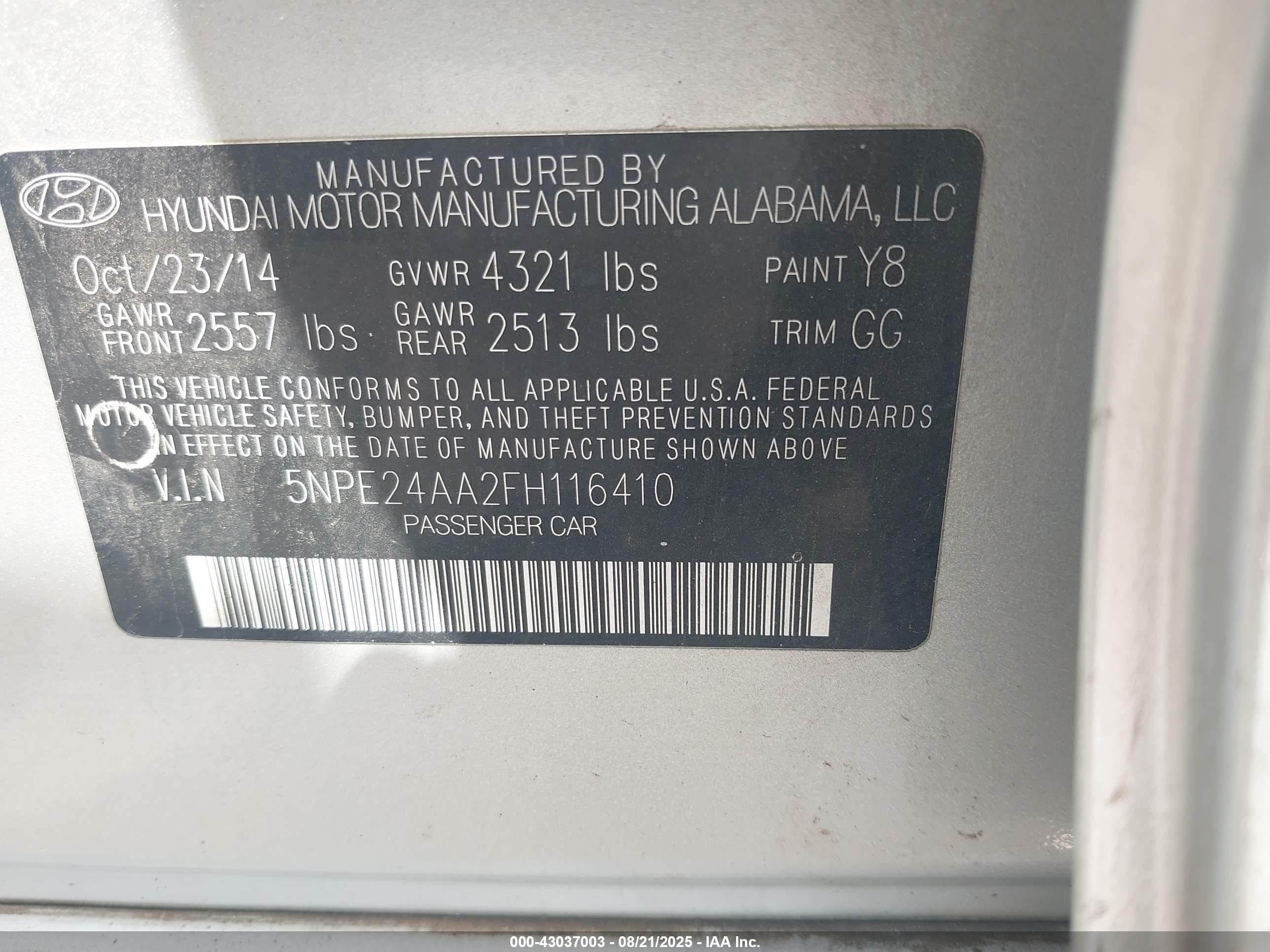 HYUNDAI SONATA image 9