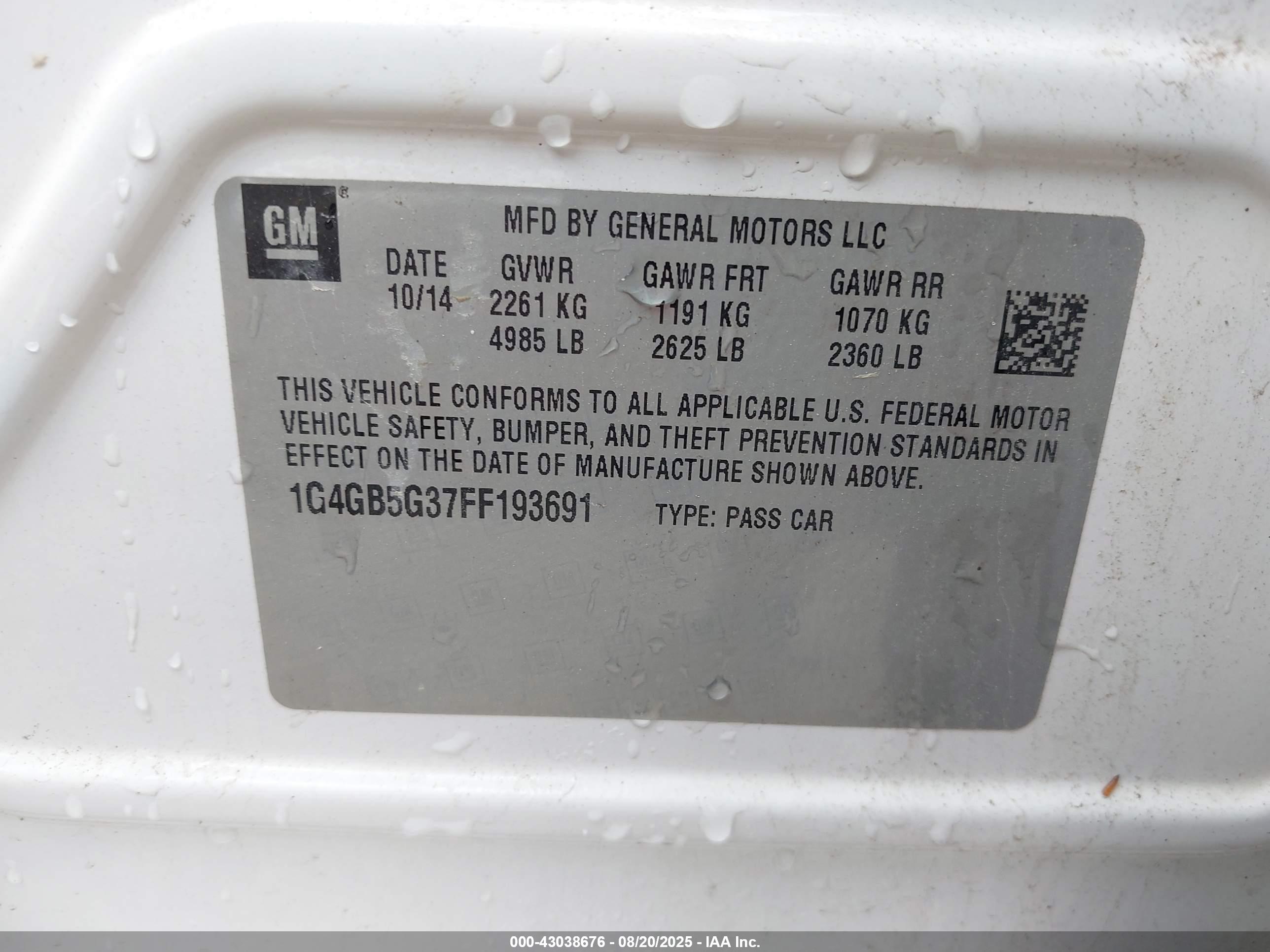 BUICK LACROSSE image 9