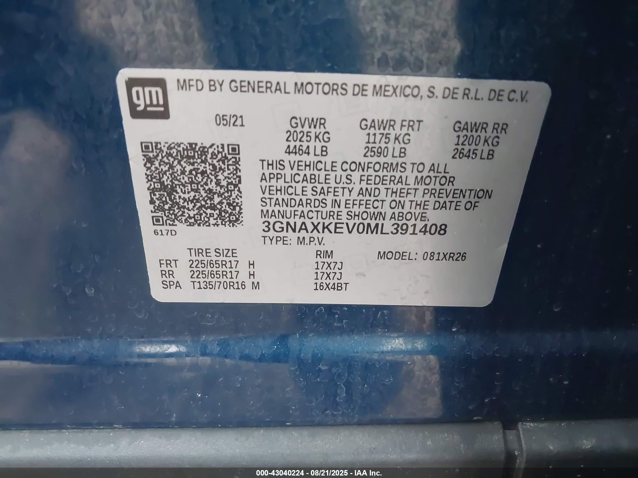 CHEVROLET EQUINOX image 9