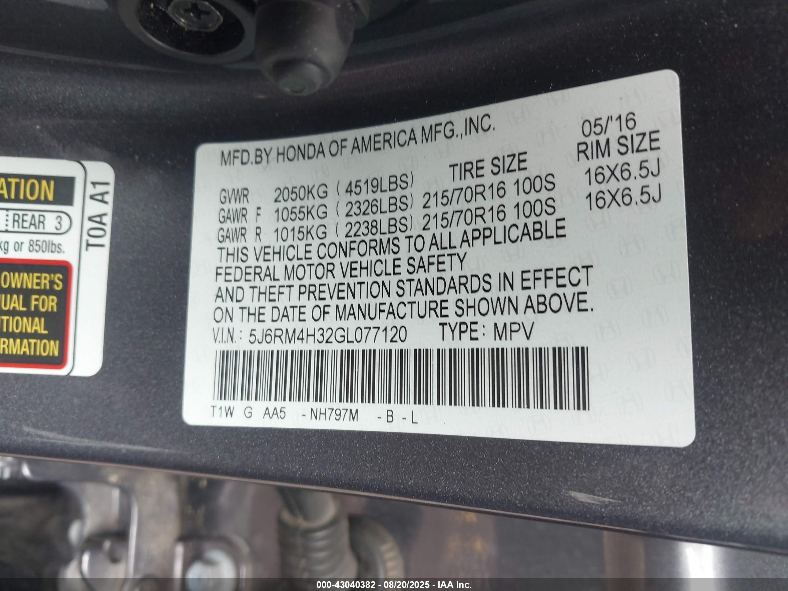 HONDA CR-V image 9