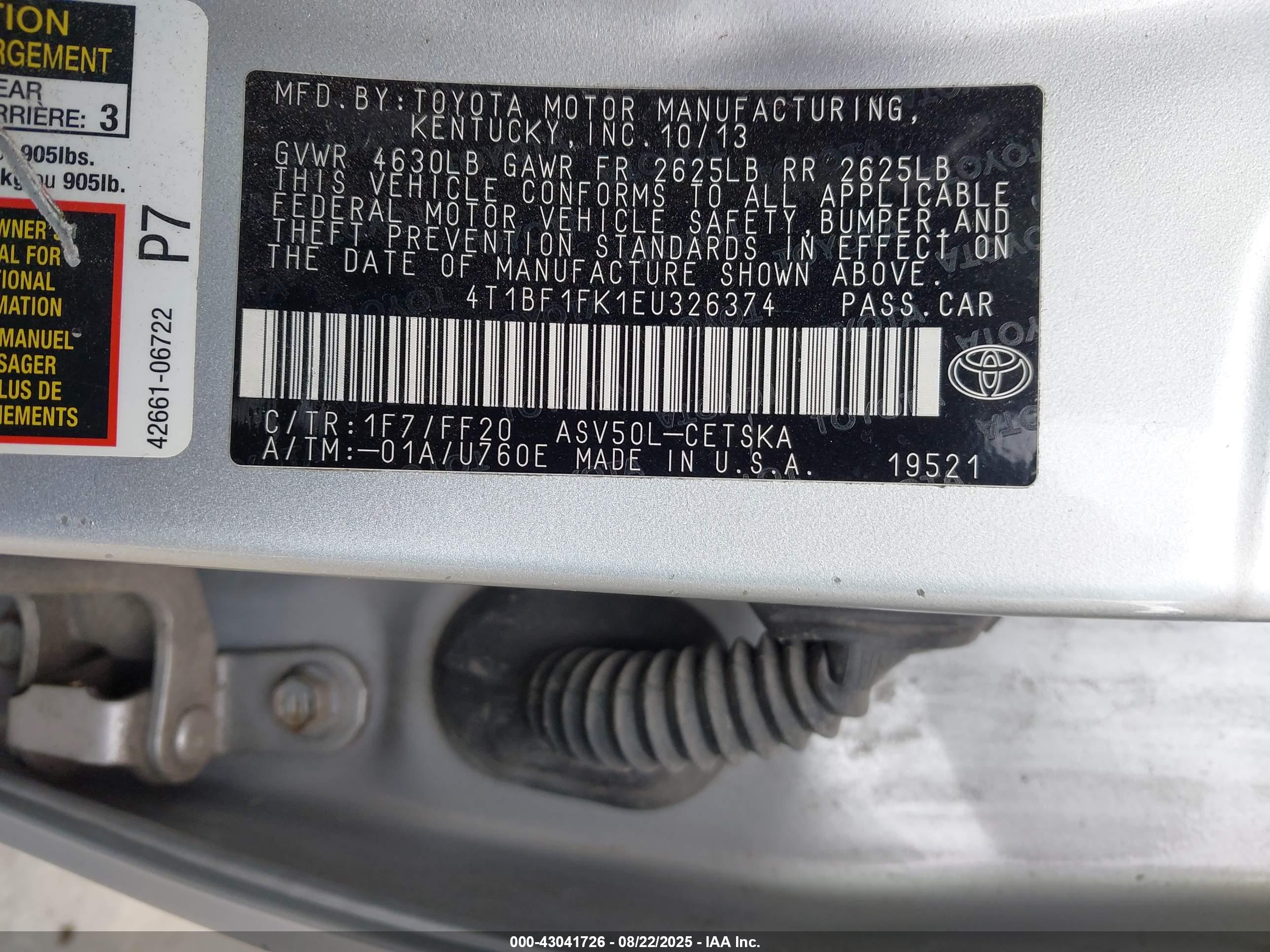 TOYOTA CAMRY image 9