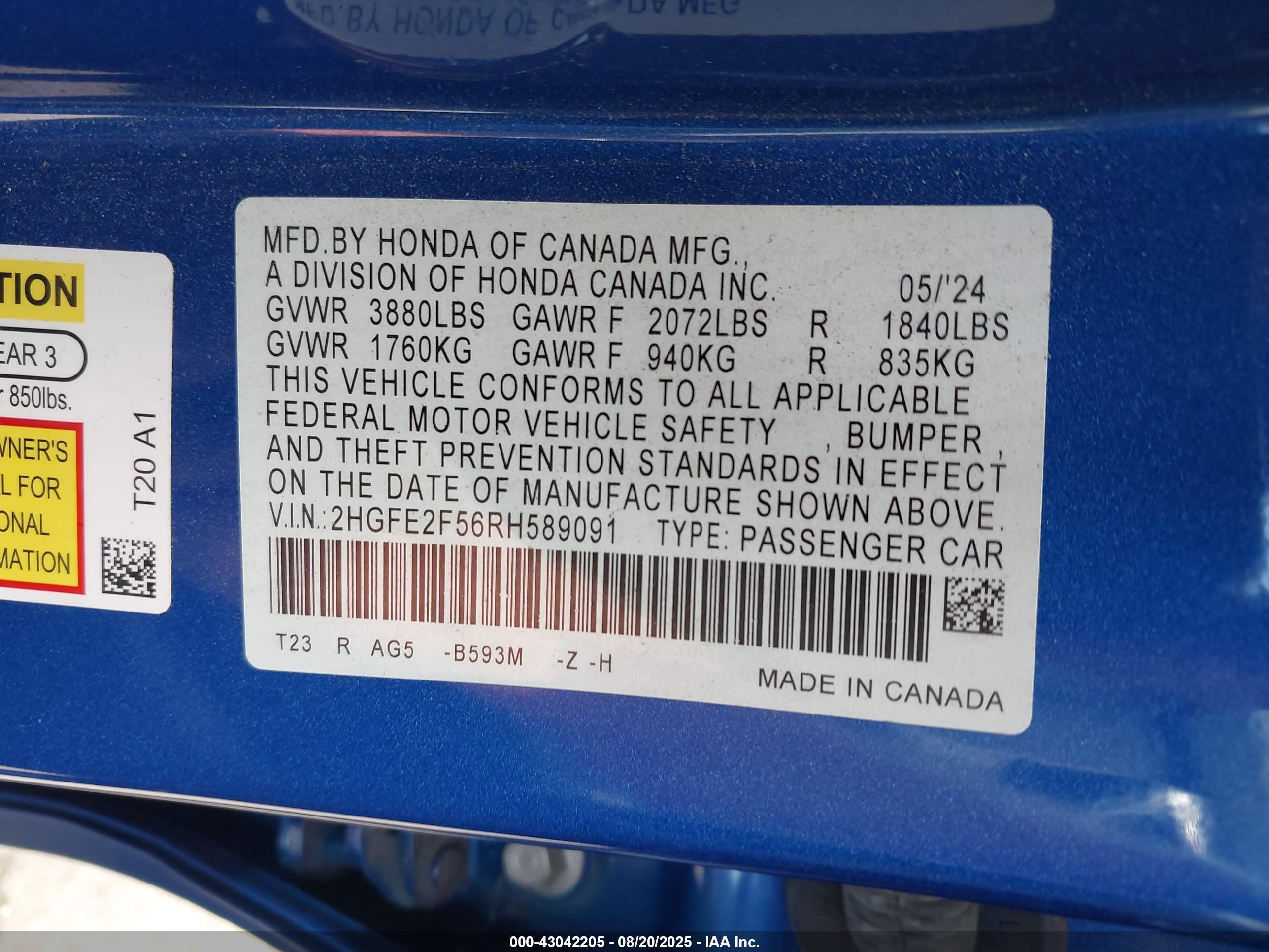 HONDA CIVIC image 9