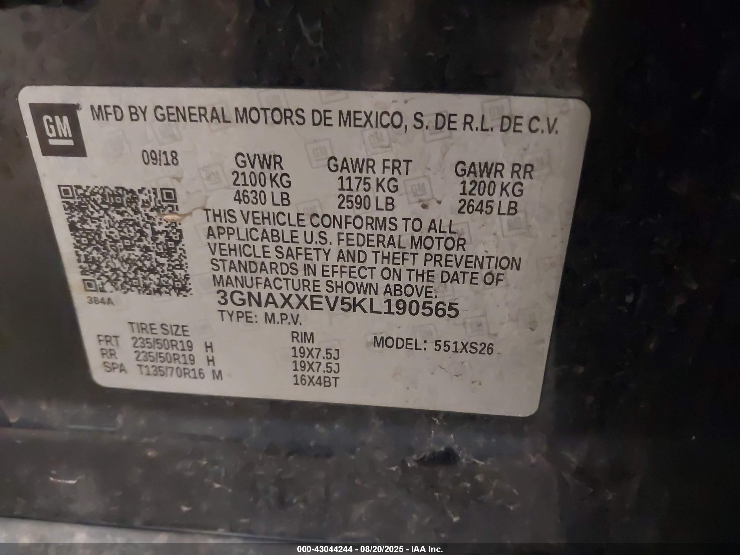 CHEVROLET EQUINOX image 9