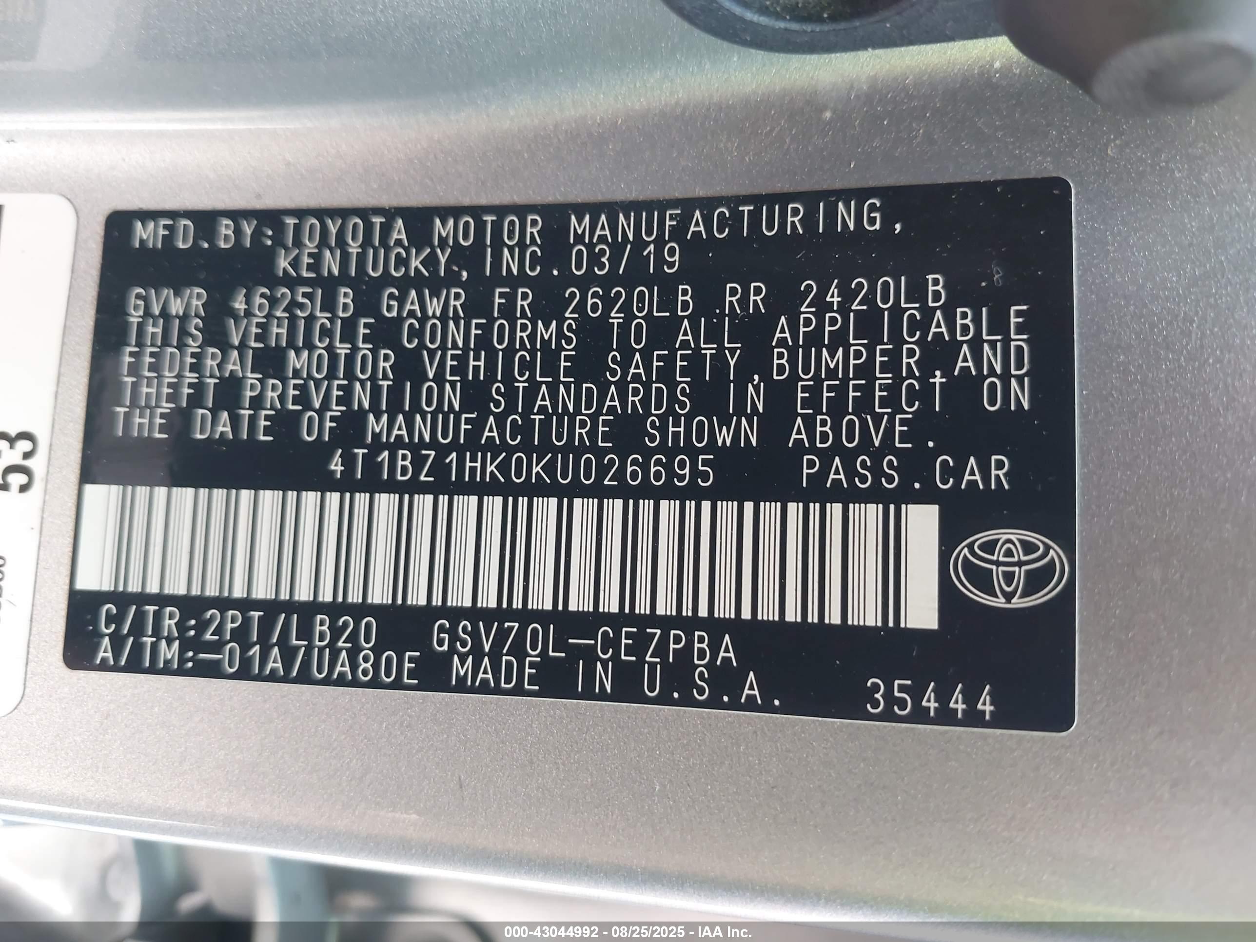 TOYOTA CAMRY image 9