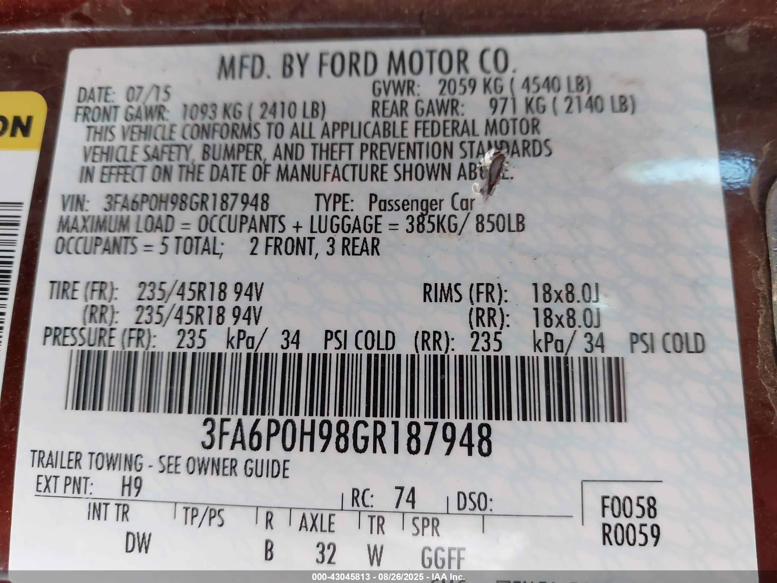 FORD FUSION image 9