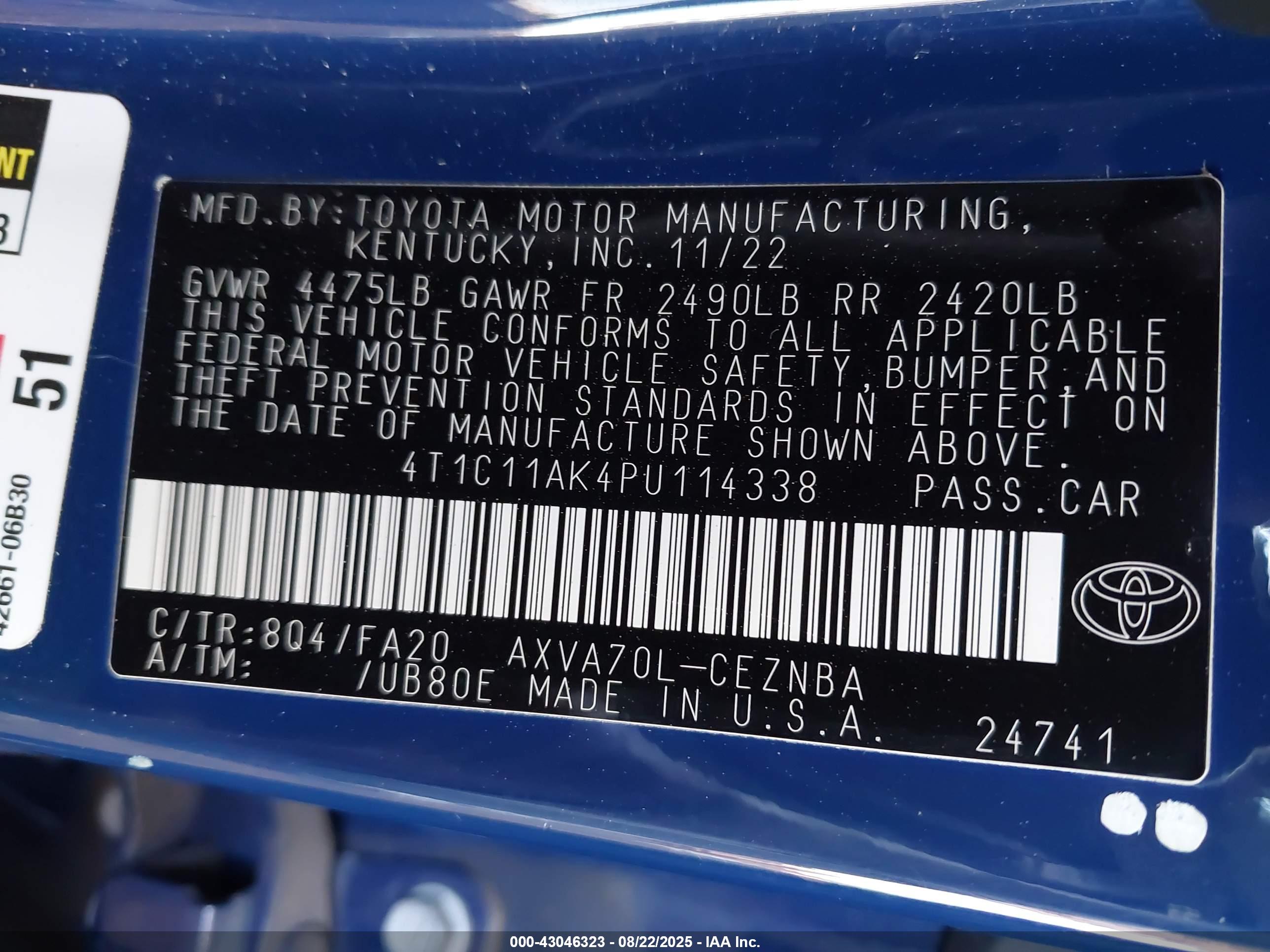 TOYOTA CAMRY image 9
