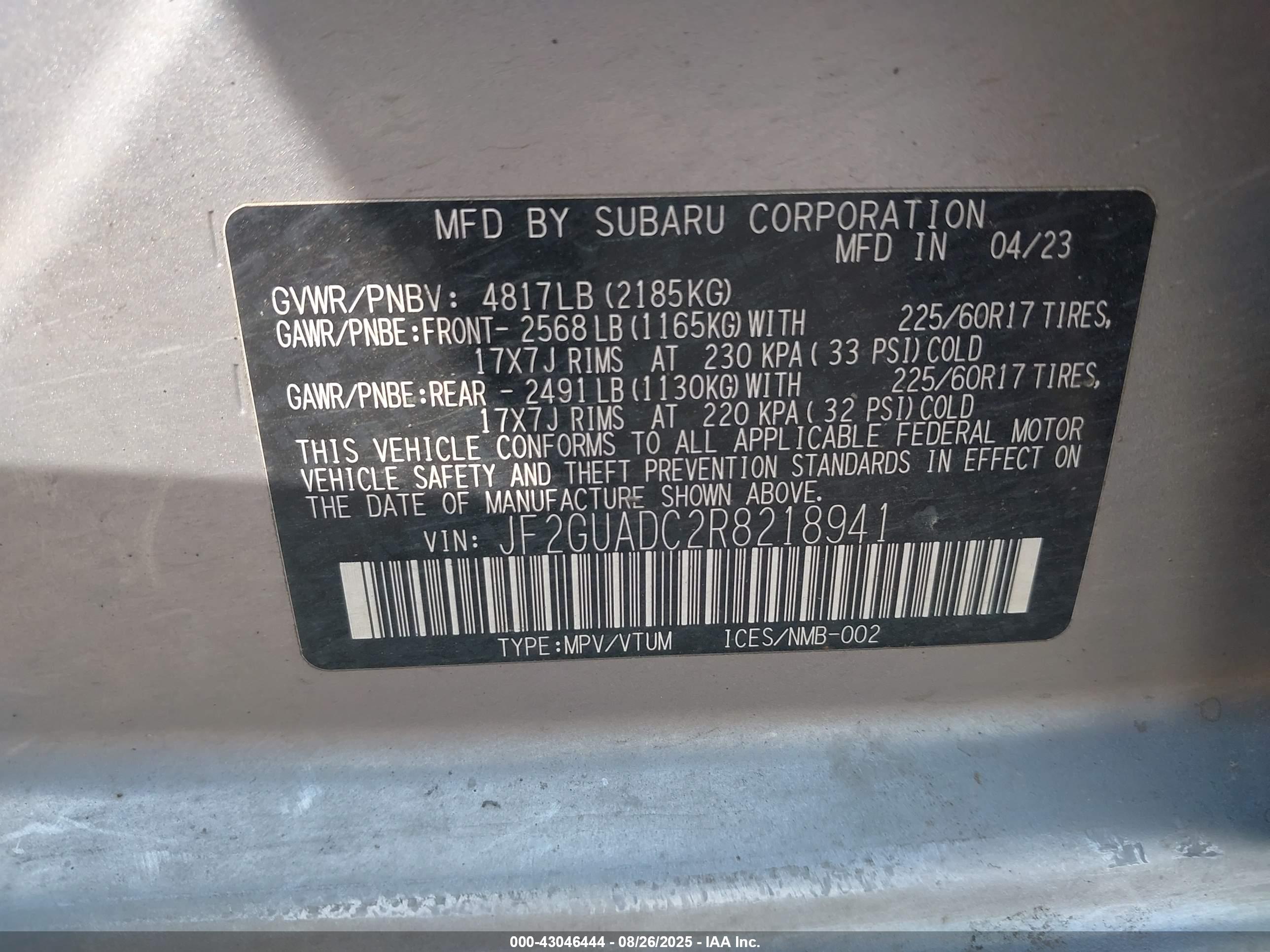 SUBARU CROSSTREK image 9