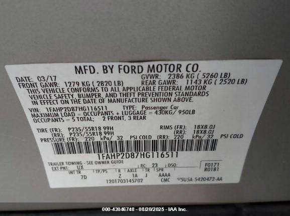 FORD TAURUS image 9