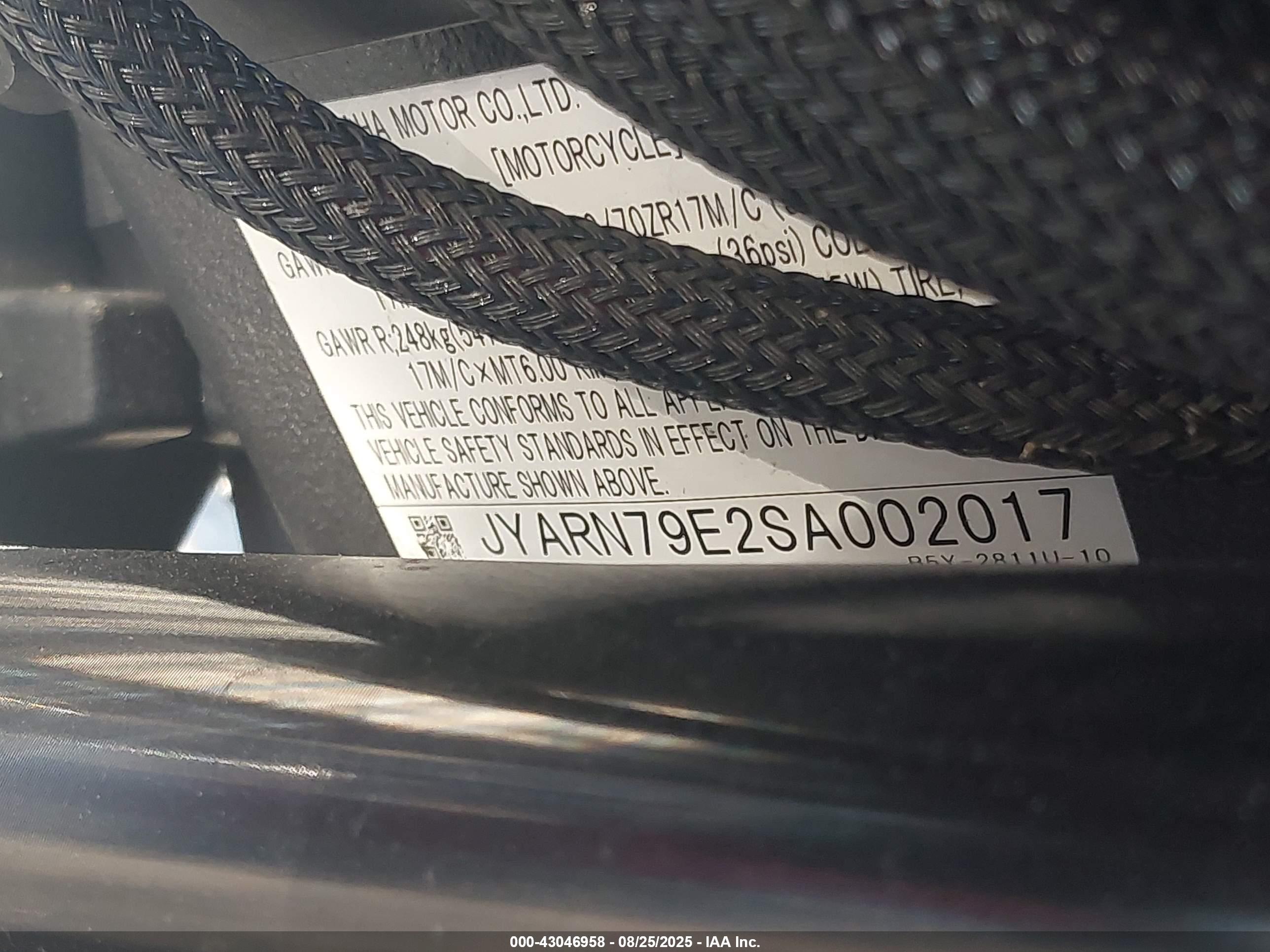 YAMAHA MTN1000 image 10