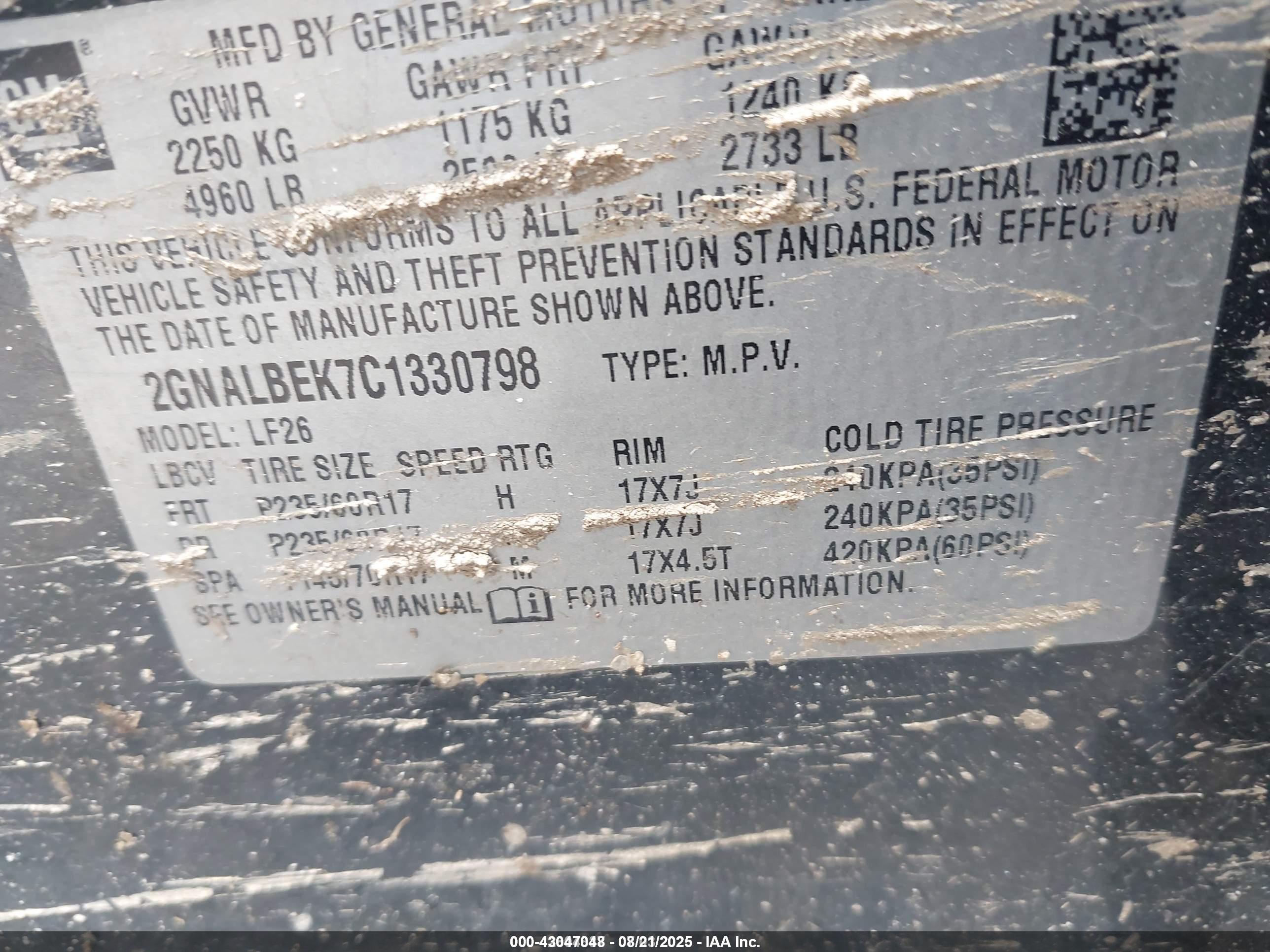 CHEVROLET EQUINOX image 9