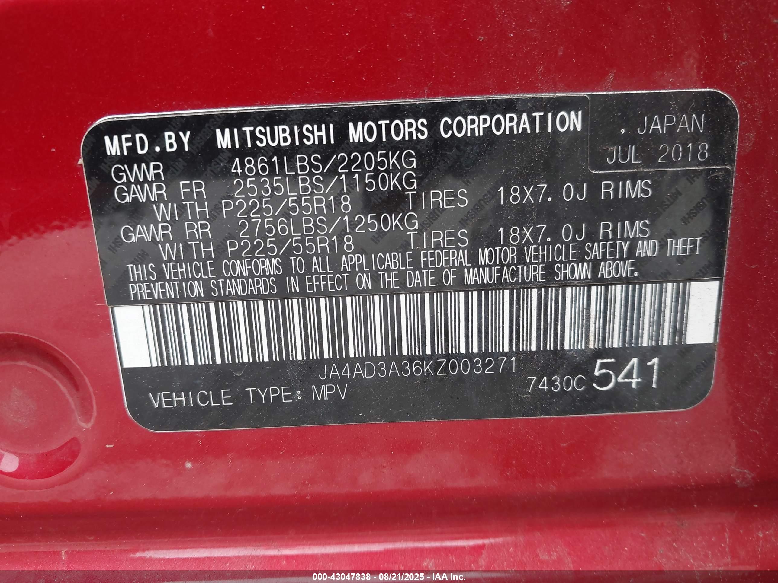 MITSUBISHI OUTLANDER image 9