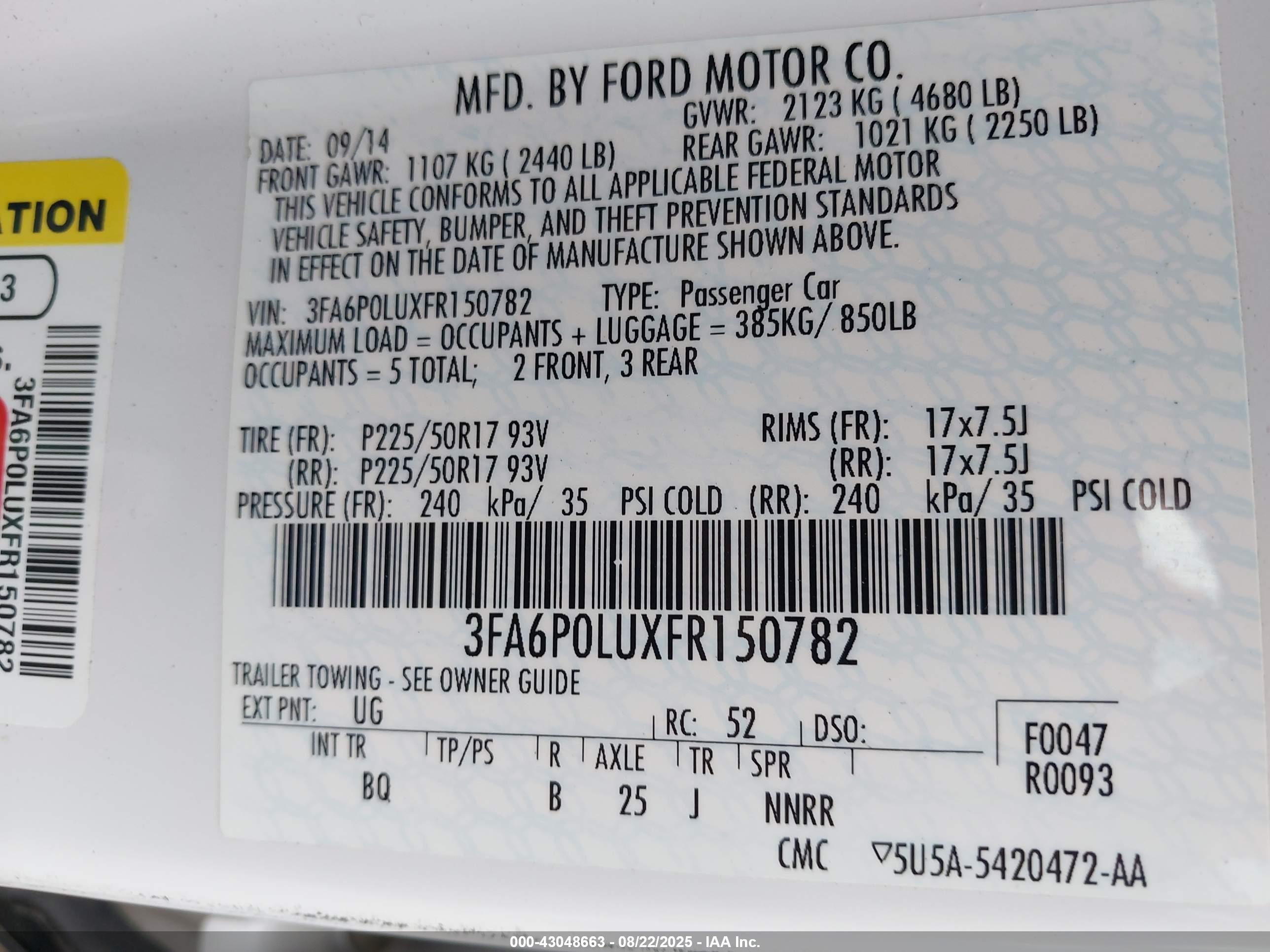 FORD FUSION image 9