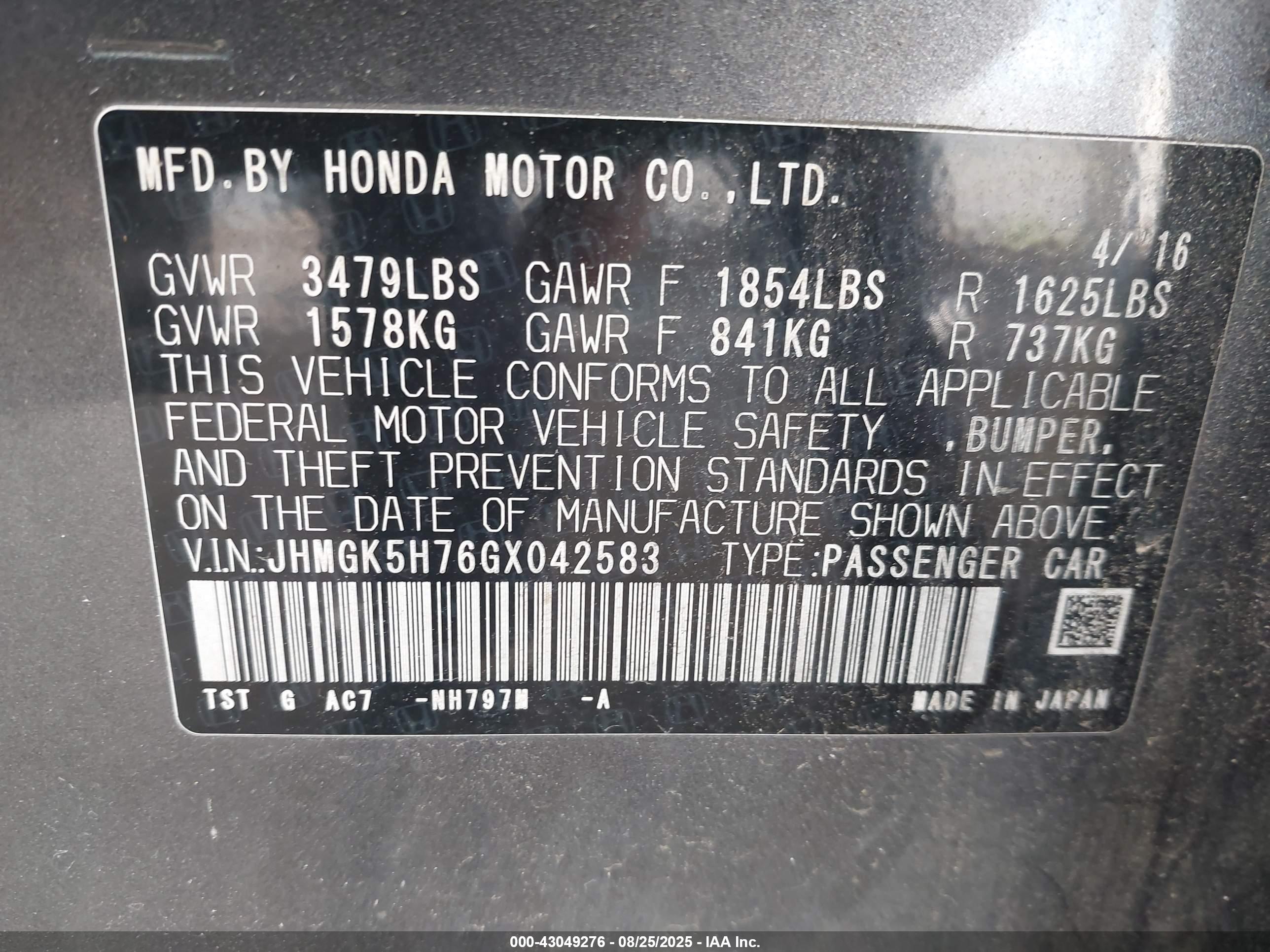 HONDA FIT image 9