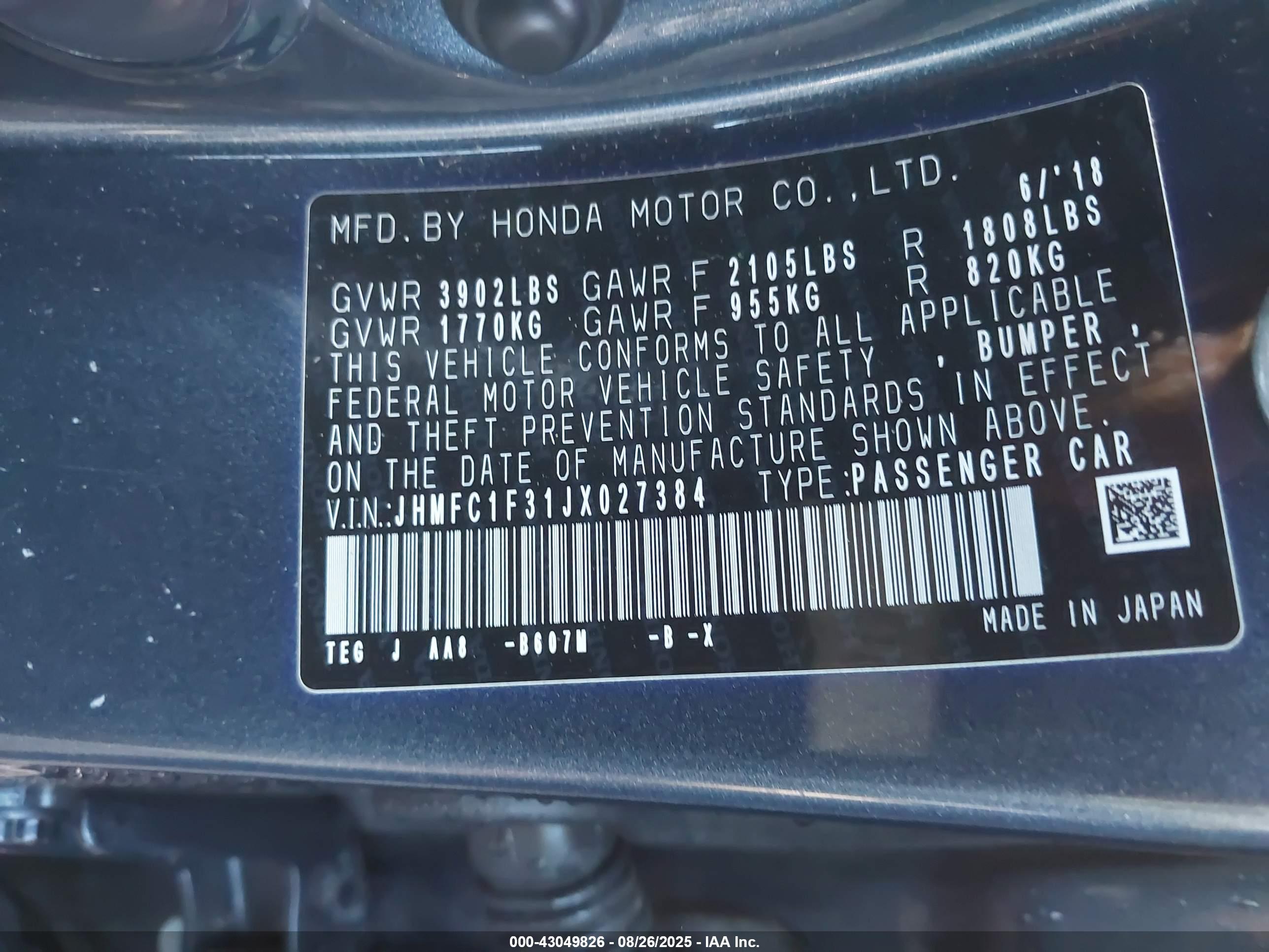 HONDA CIVIC image 9
