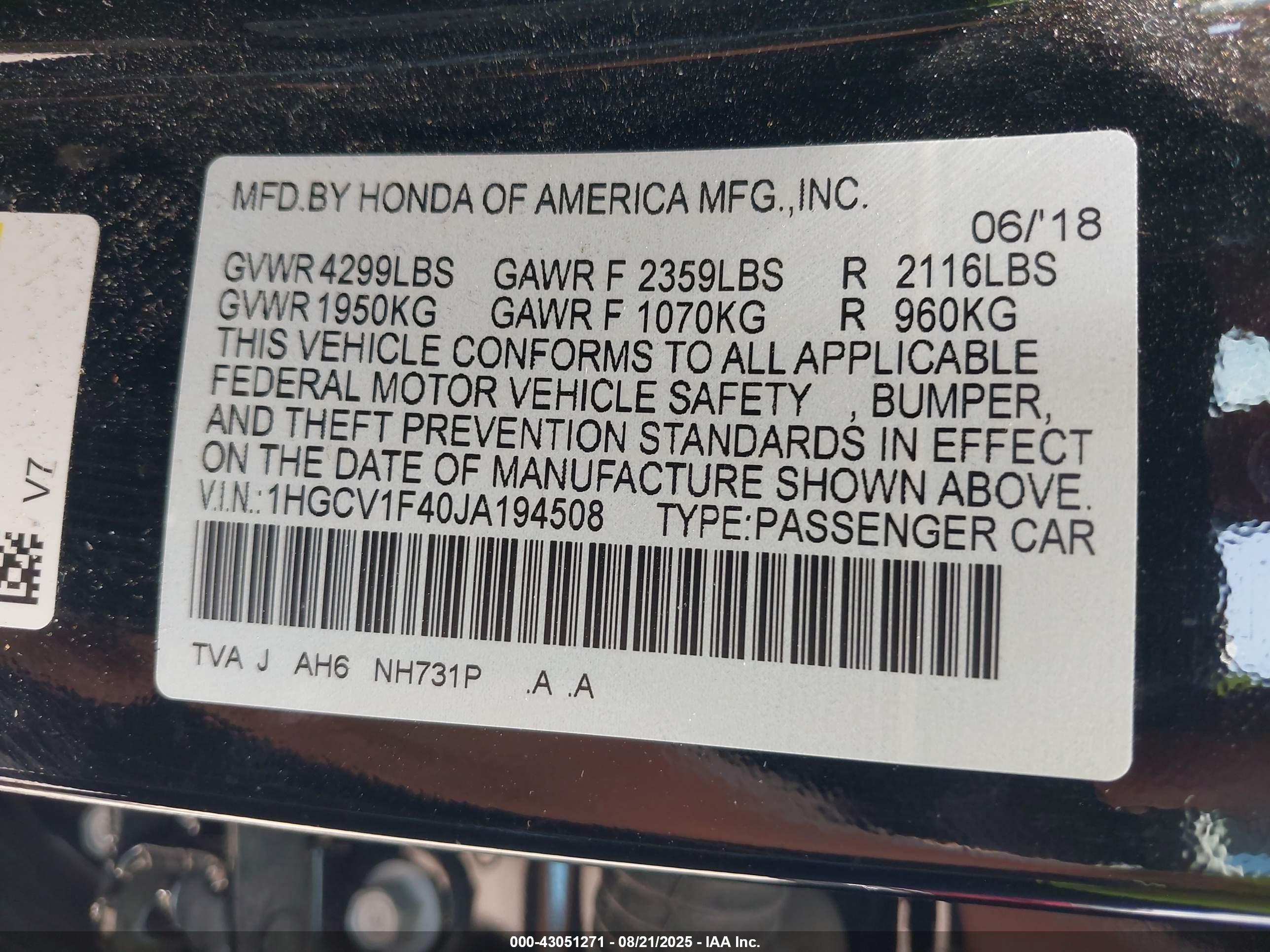 HONDA ACCORD image 9